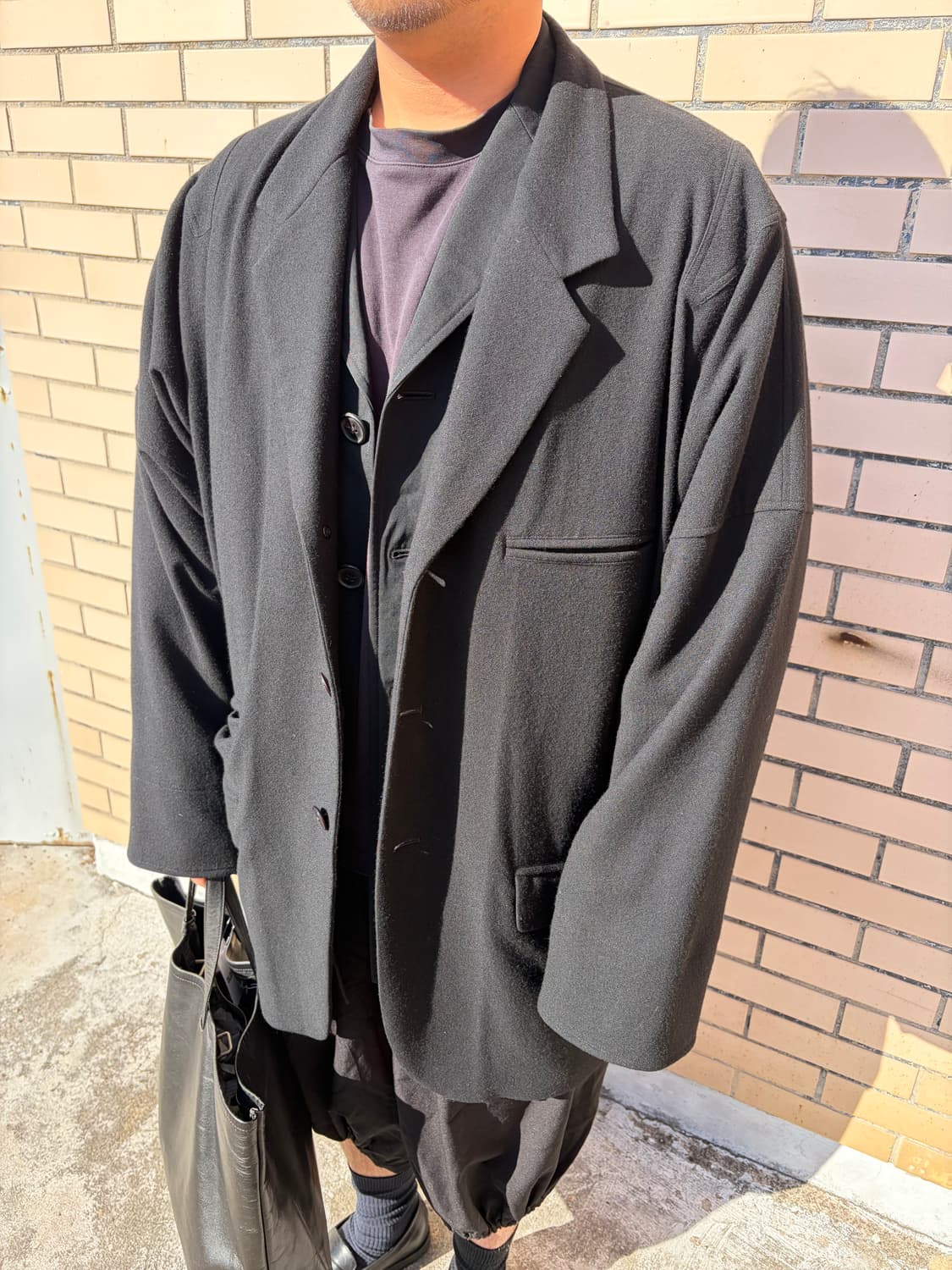 요지야마모토 푸르옴므 테일러드 롱 자켓 상품이미지1