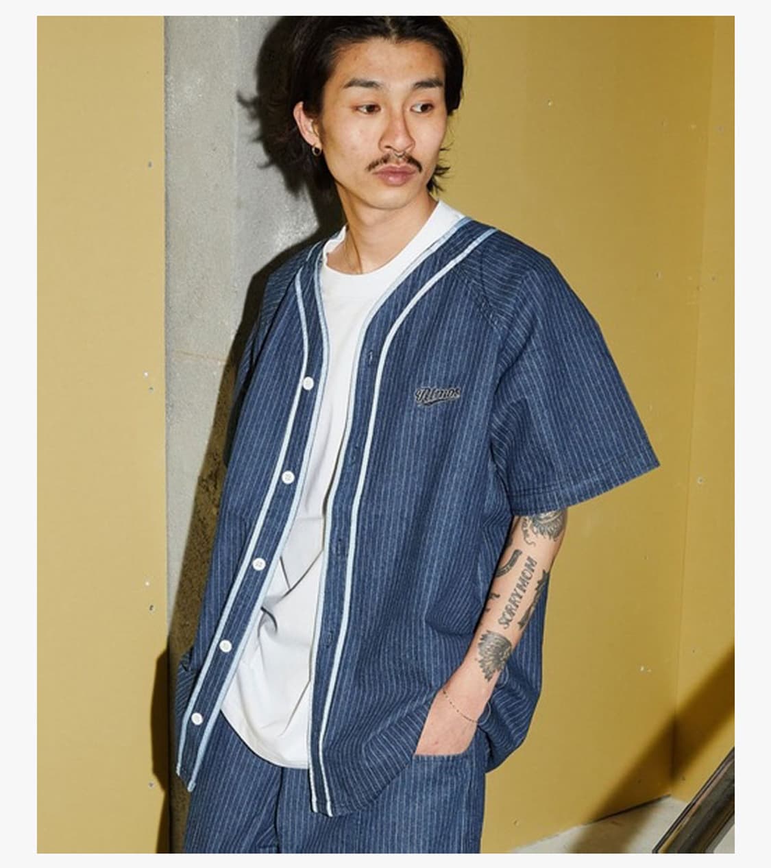ATMOS JAPAN - DENIM BASEBALL SHIRT 상품이미지2