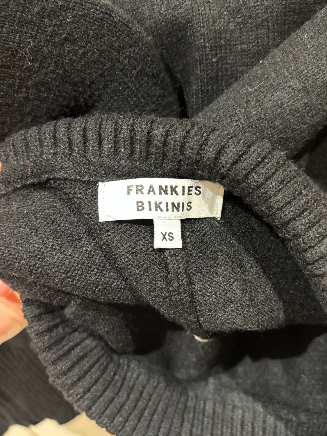 frankies bikini 프랭키스 비키니 니트 셋업 블랙 상품이미지4