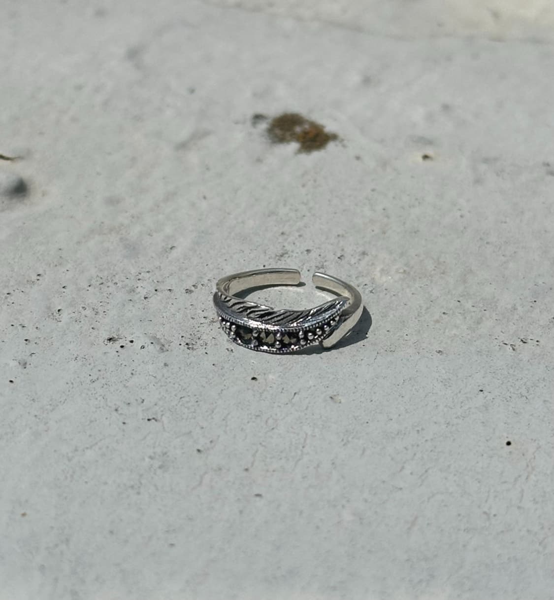 marcasite 925silver baby&toe ring🪶 상품이미지3