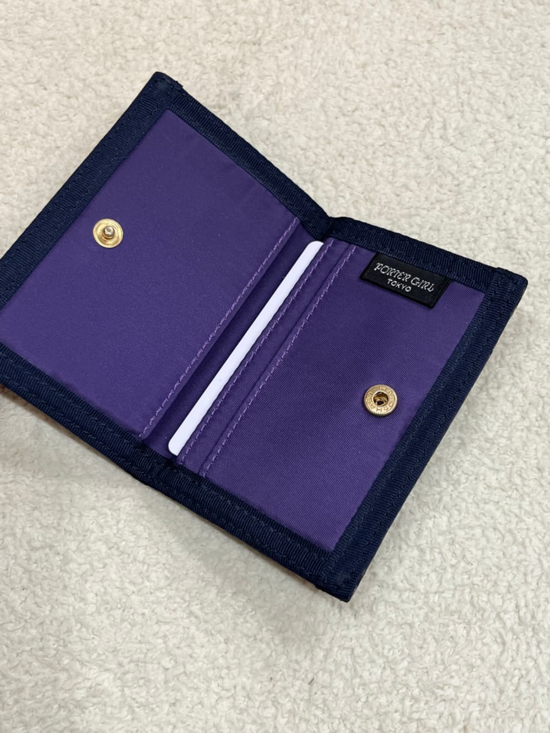 포터 도트 카드지갑 퍼플 상품이미지8