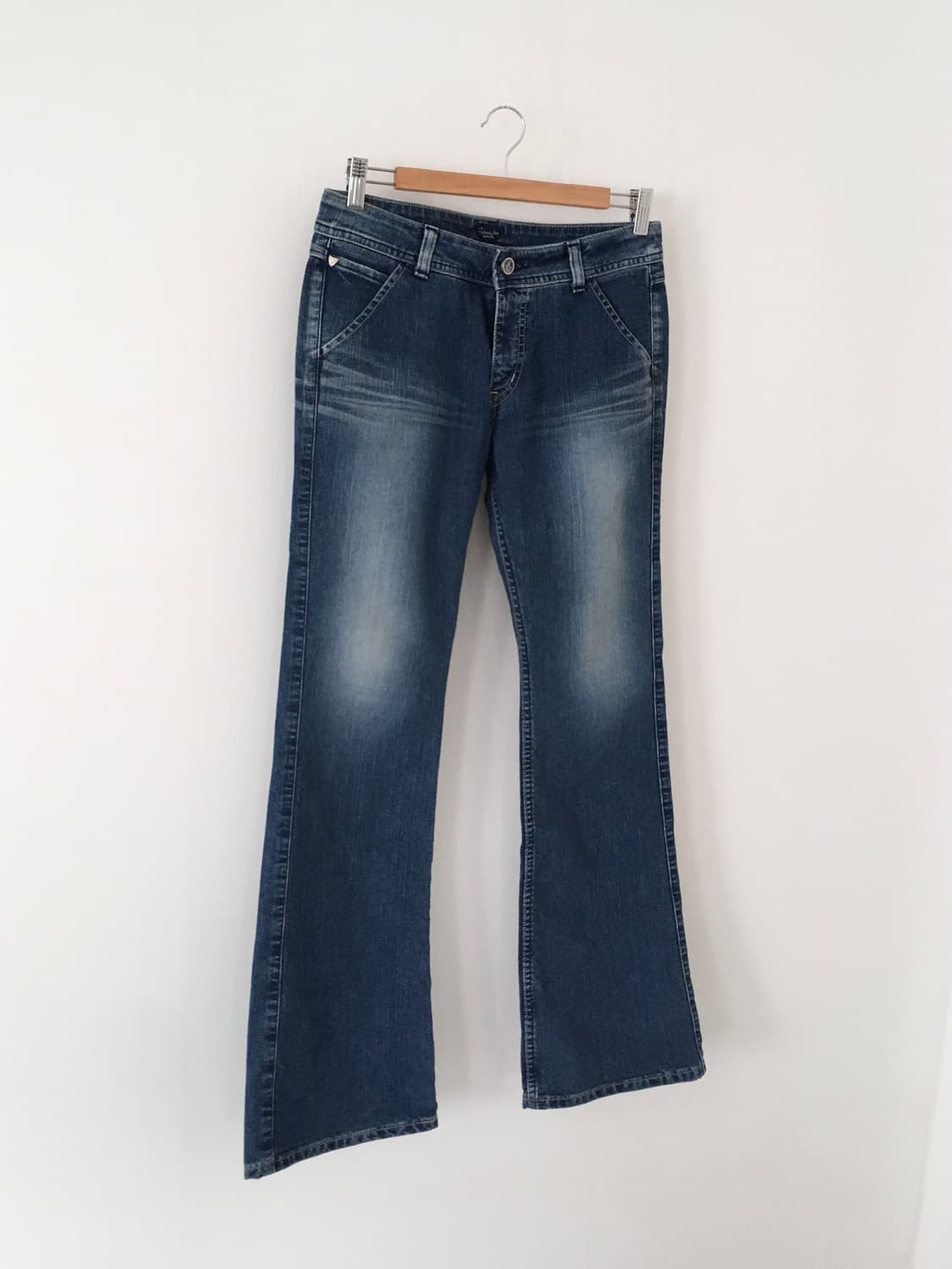 washing blue bootscut jeans 상품이미지6