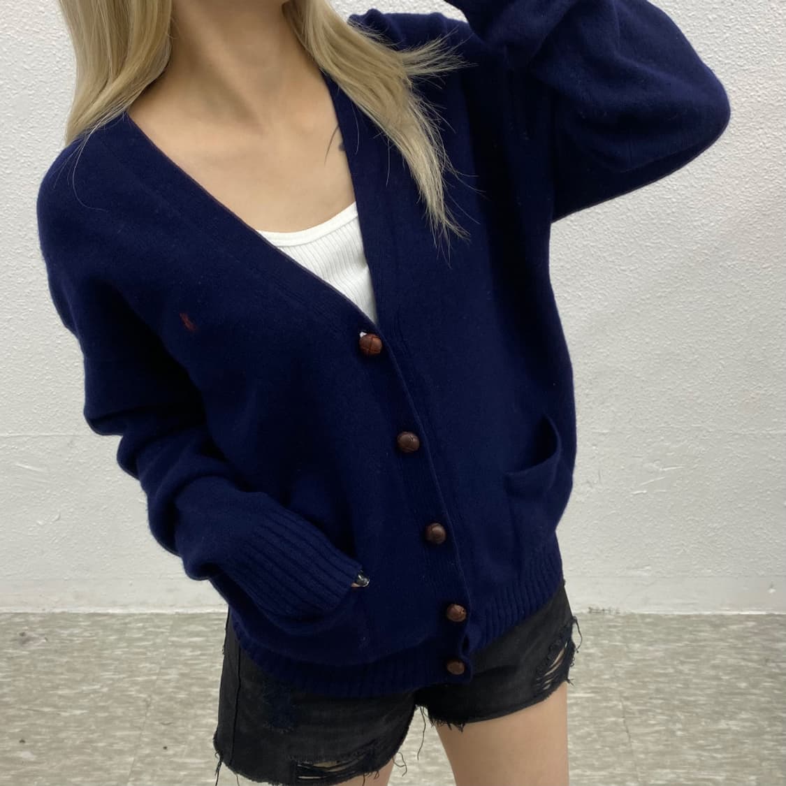 폴로 랄프로렌 버건디포니 네이비 가디건 100 상품이미지1