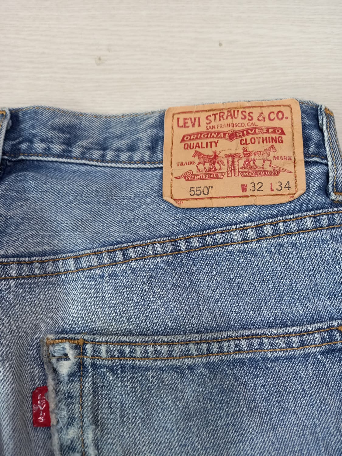 32 00's 리바이스550 Mexico 세미와이드진 연청 32-256 상품이미지5