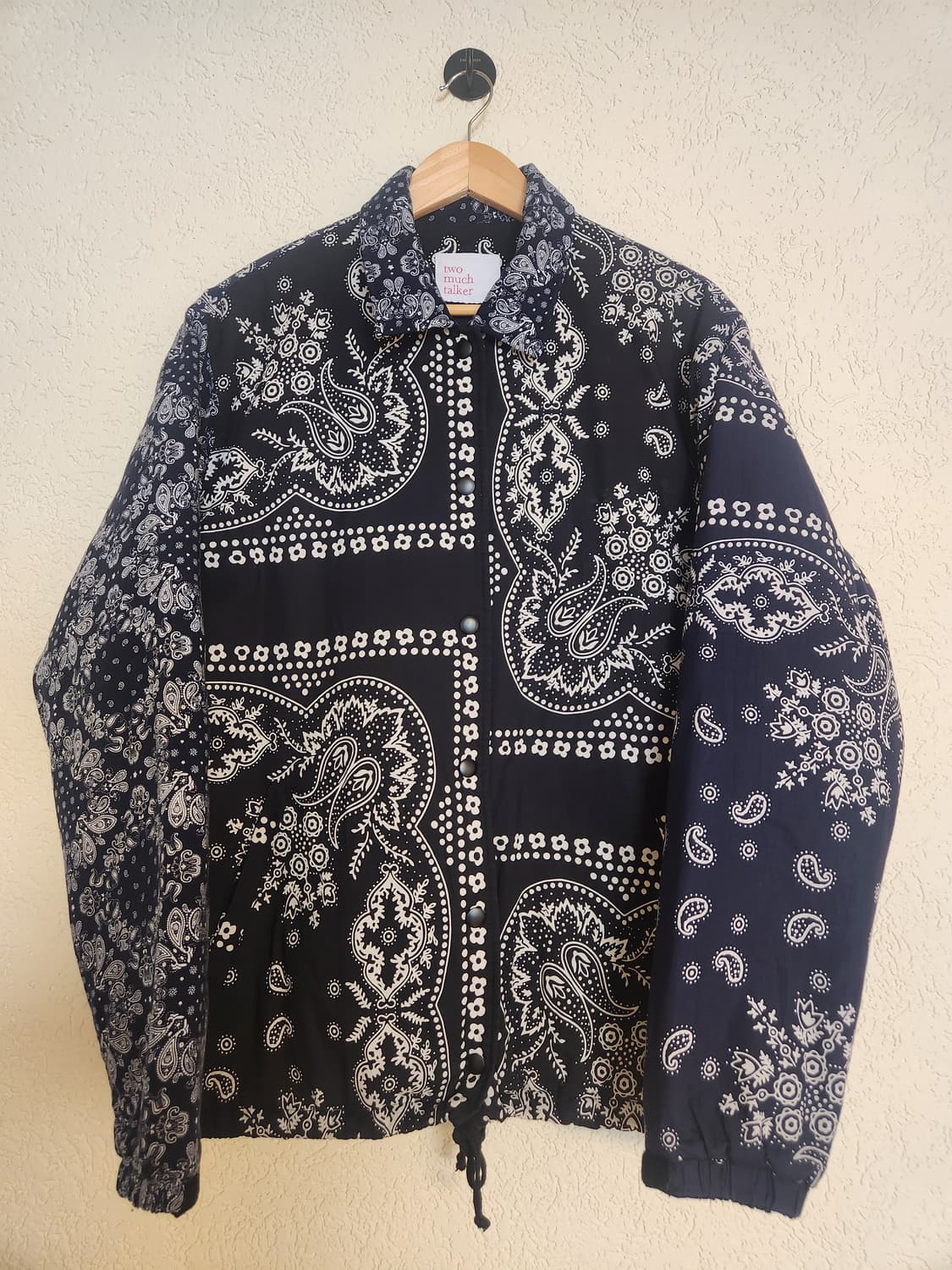 투머치토커 페이즐리 퀼팅 점퍼 상품이미지1