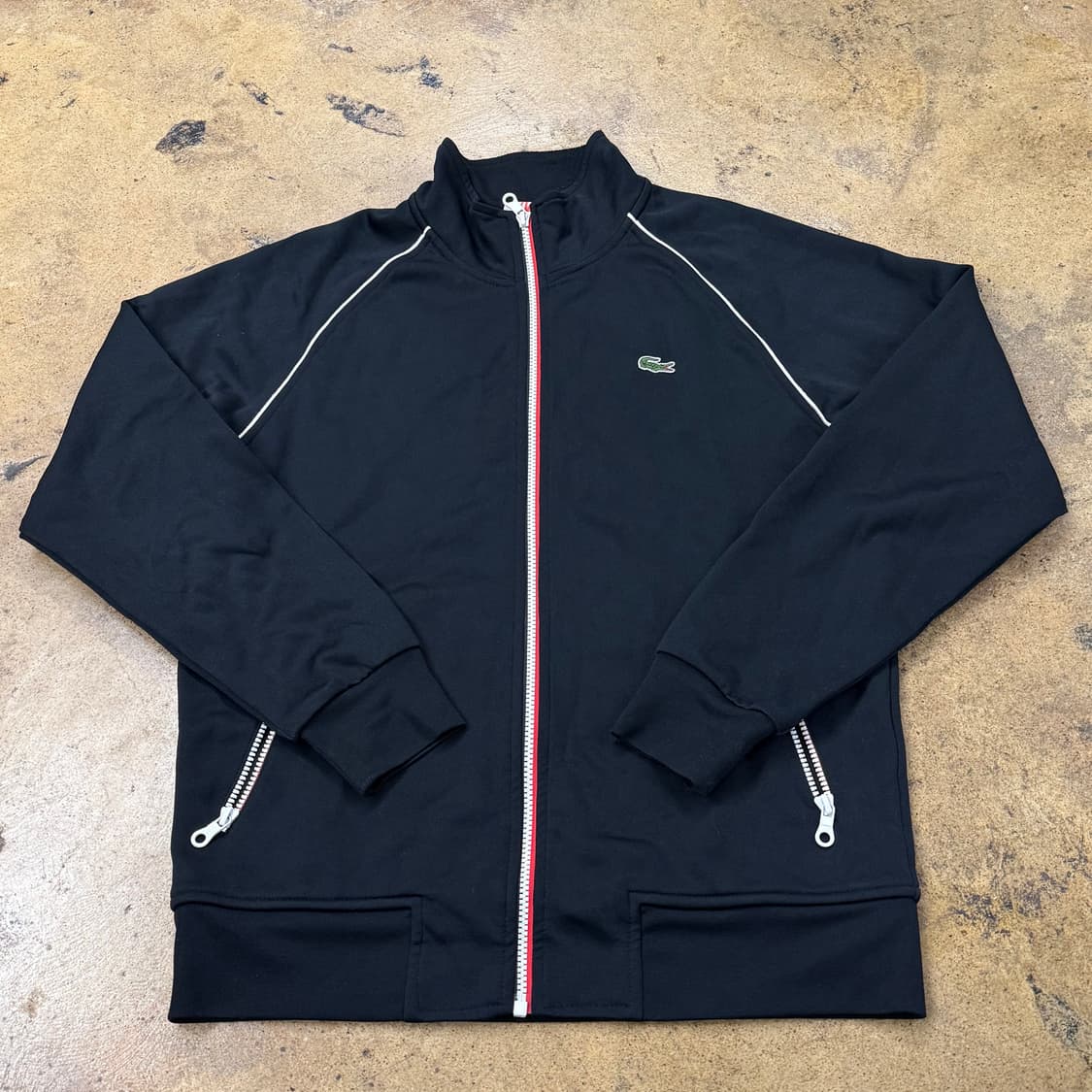 [정품/5] 라코스테 블랙 트랙 자켓 b14 상품이미지2