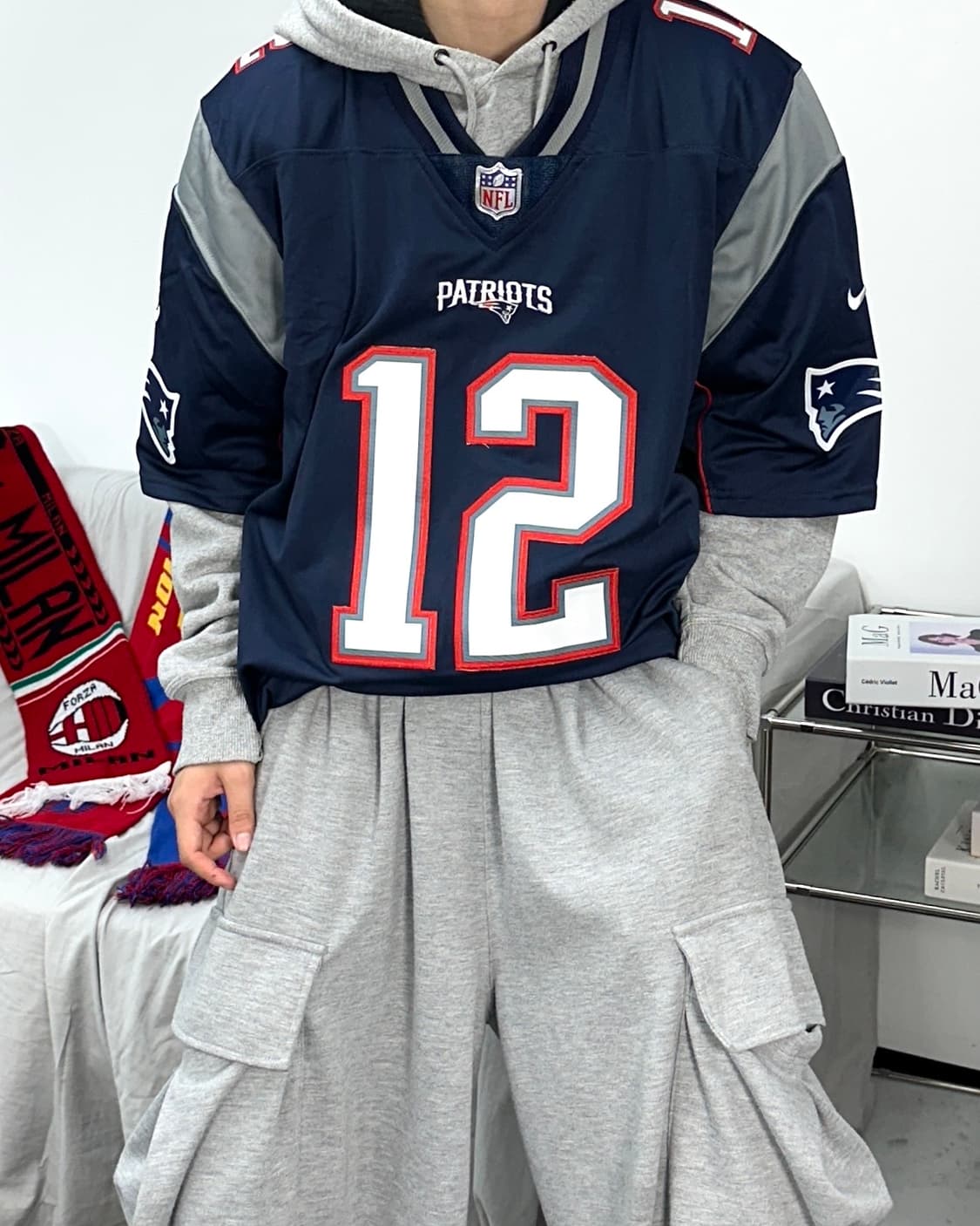 나이키 NFL 뉴 잉글랜드 패트리어츠 브래디 유니폼 L (새상품) 상품이미지2
