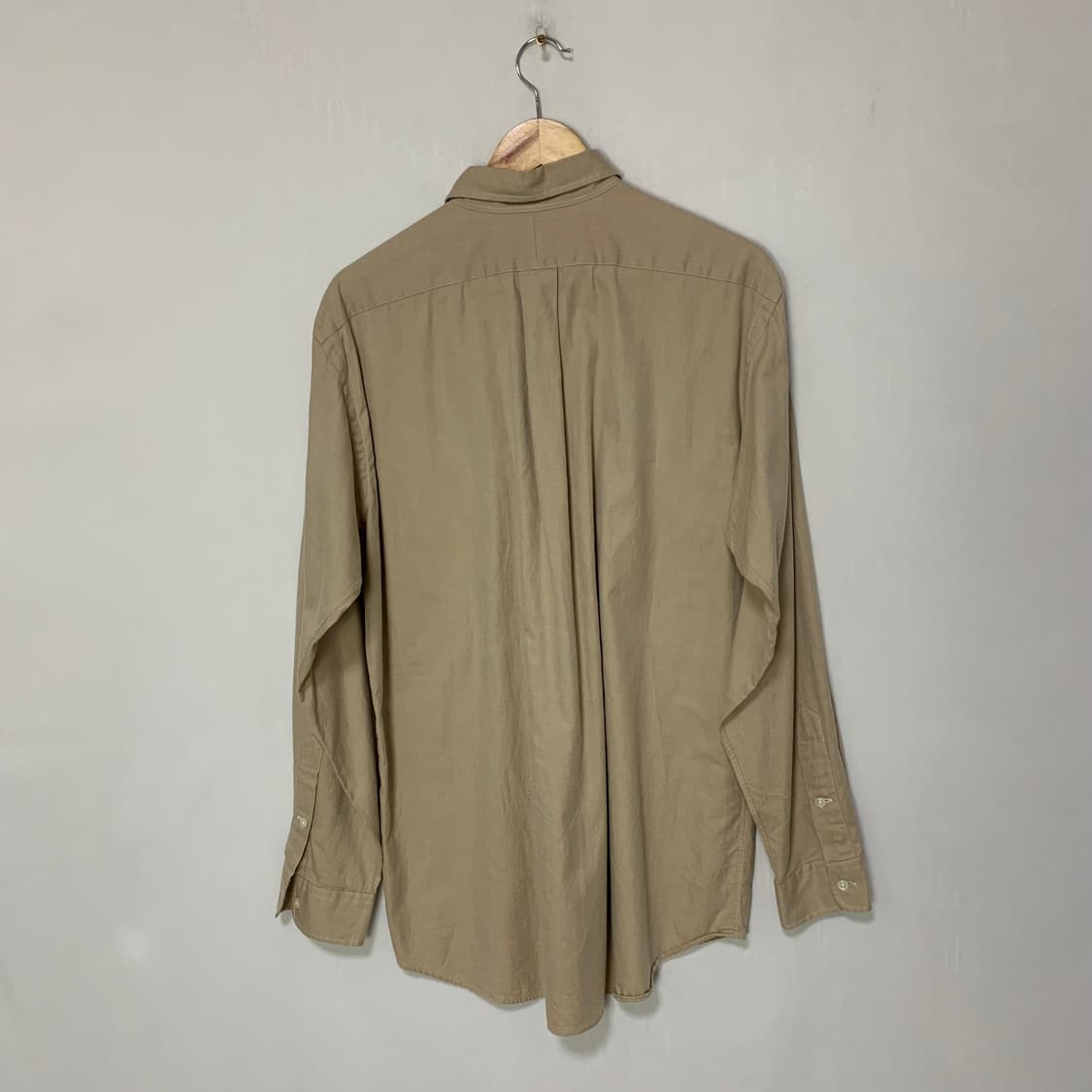 폴로 랄프로렌 베이지 코튼 셔츠 빈티지 M 상품이미지4