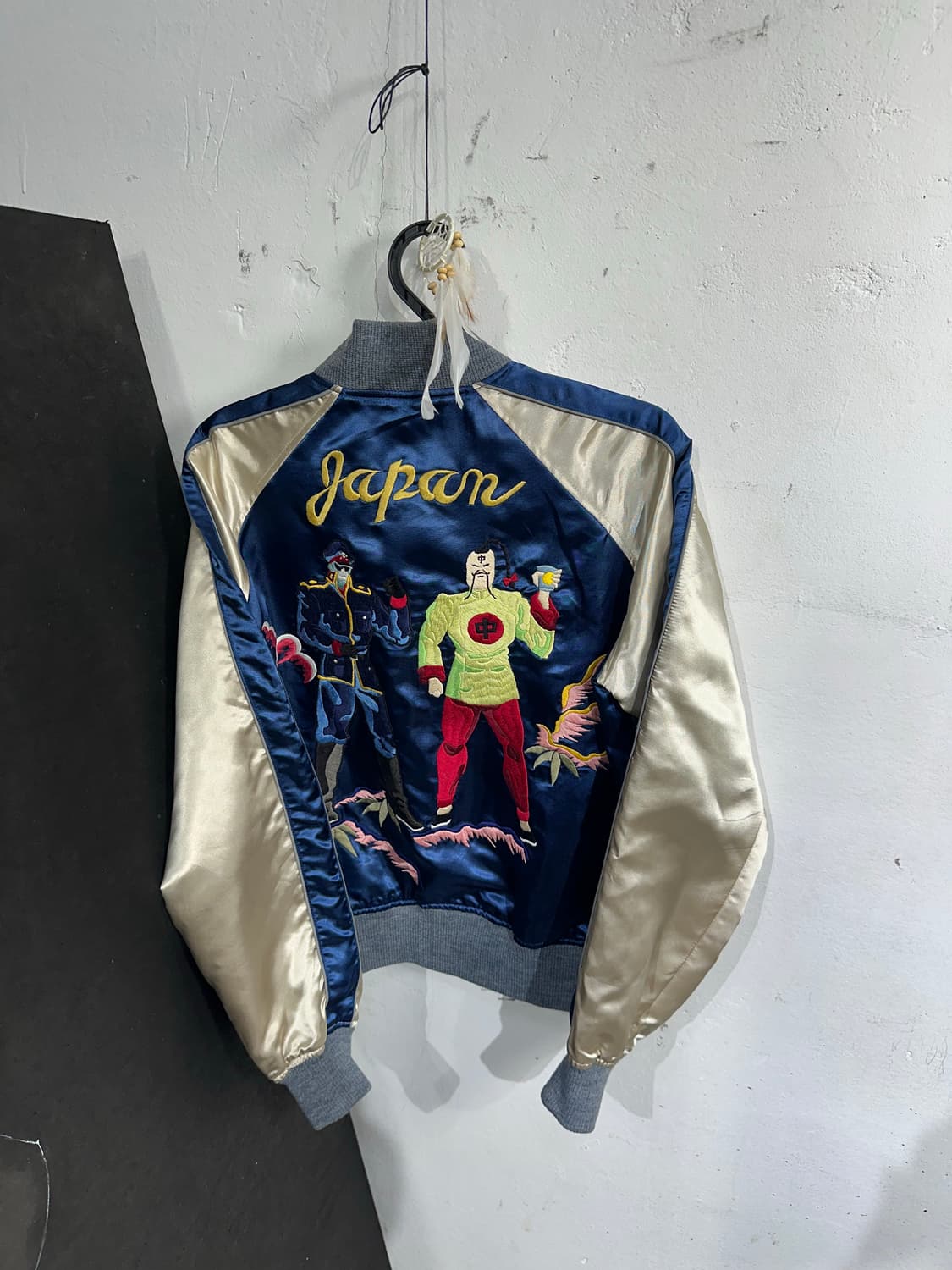 Jpn 일본빈티지 오리엔탈 그렌 독수리 사람 스카잔 자켓 상품이미지8