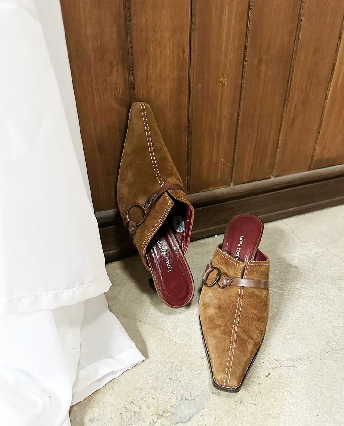 LINEA YOSHINO suede mules 235 상품이미지4