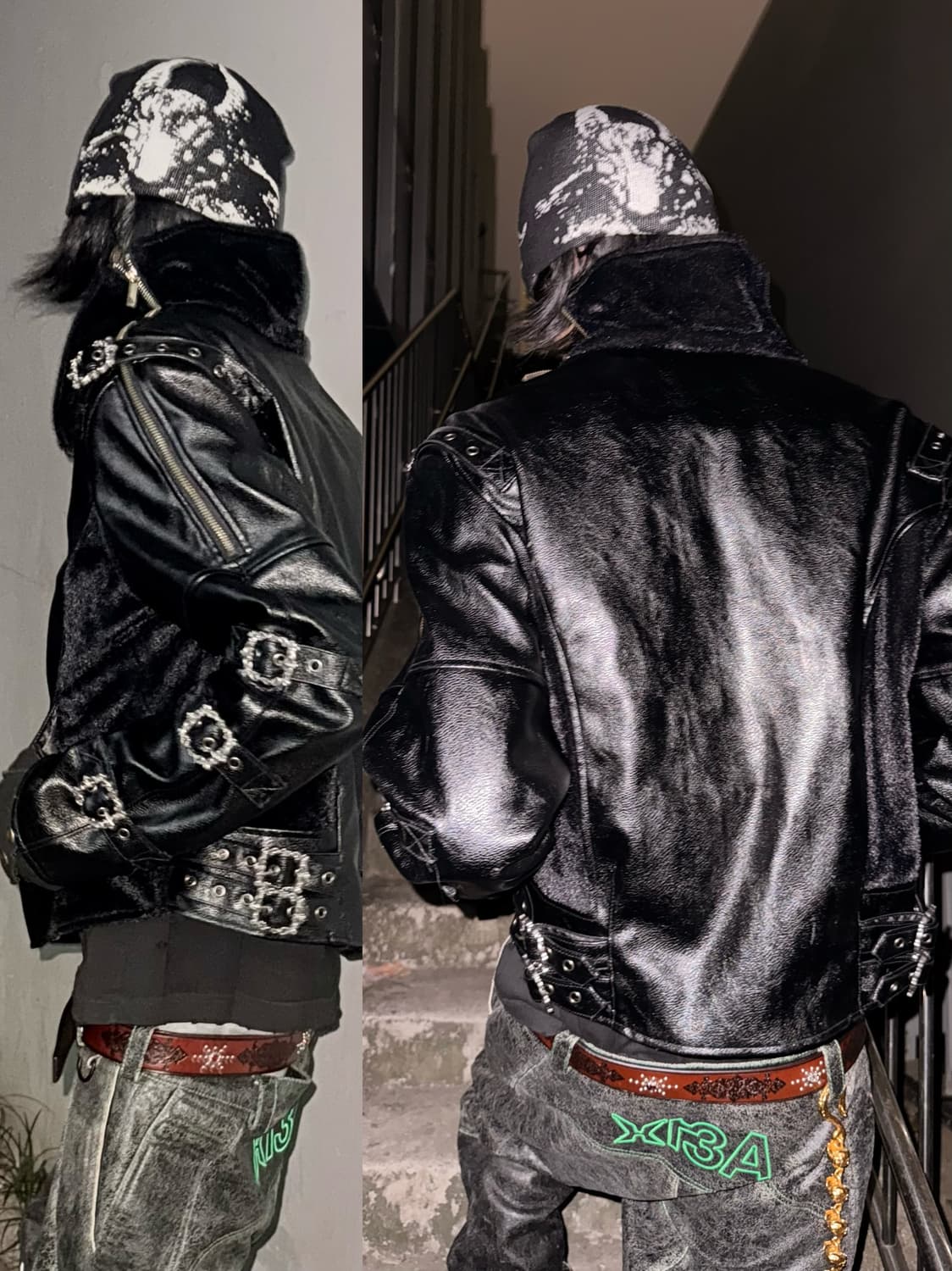 Opium Leather Buckle Rider Jacket 상품이미지4