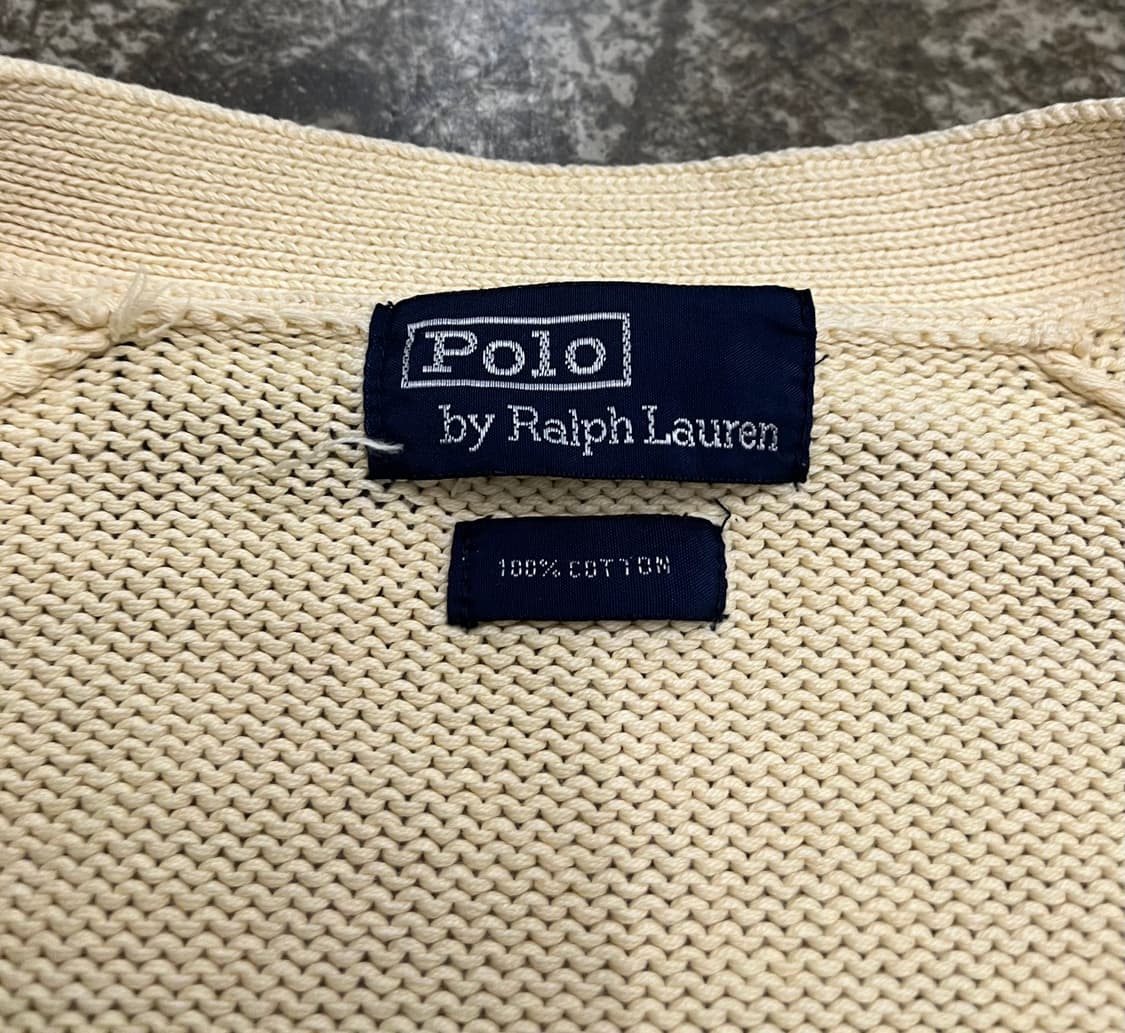 90s 폴로 랄프로렌 아이보리 가디건 상품이미지7