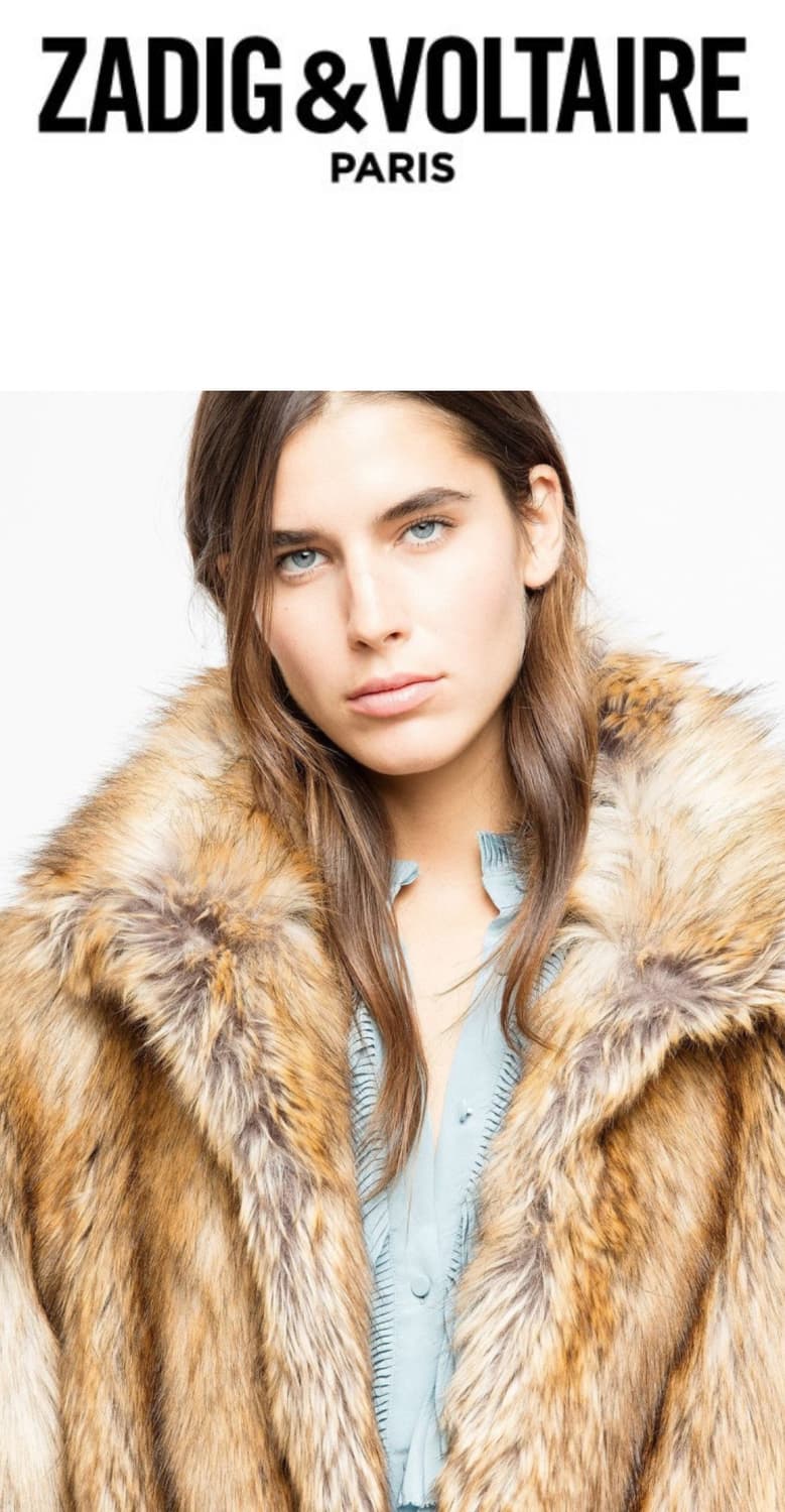 쟈딕앤볼테르 퍼 코트 상품이미지3