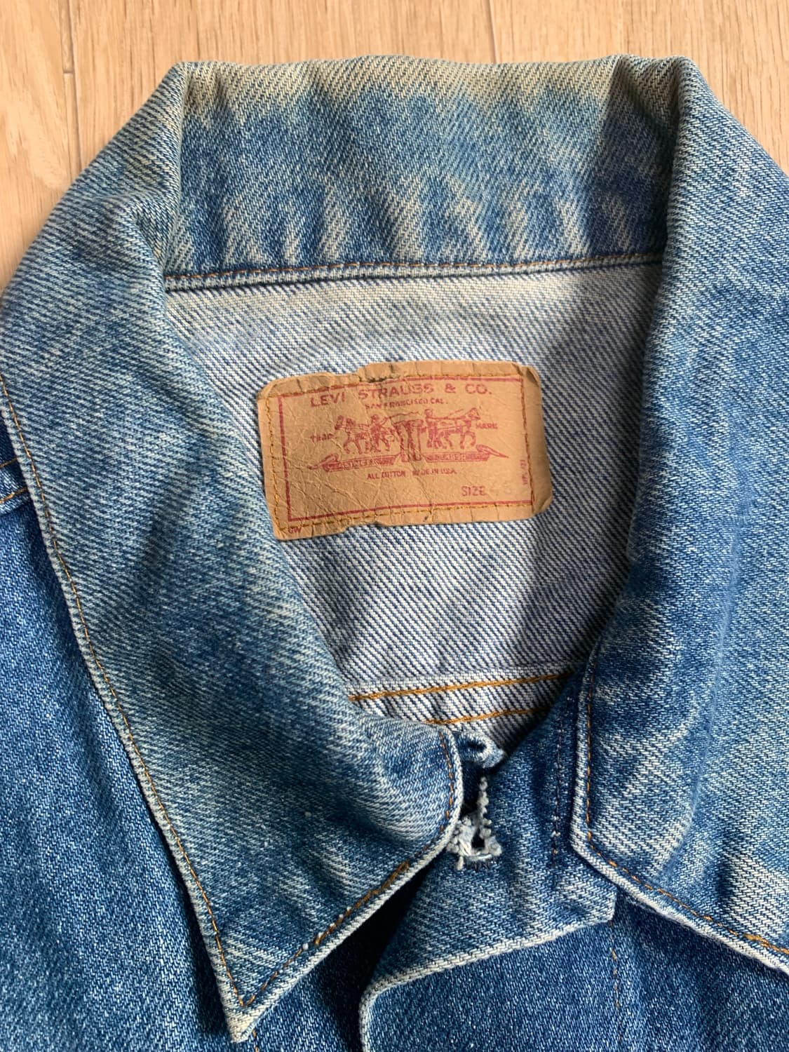 [46] 80s USA Vintage 3세대 리바이스 데님자켓 상품이미지2