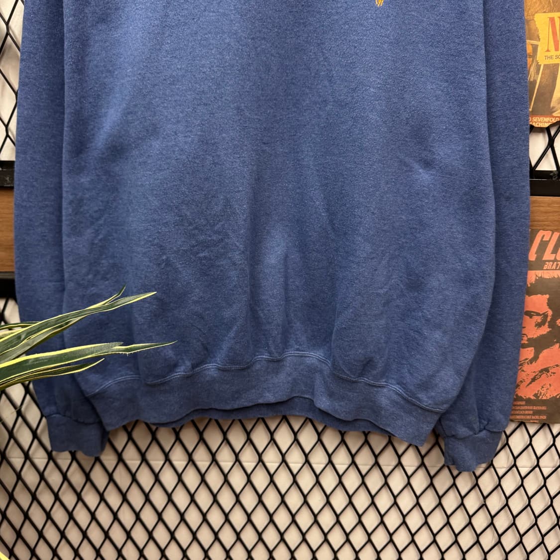 폴로 랄프로렌 스웻셔츠 오렌지 포니 로고 포인트 블루 상품이미지4