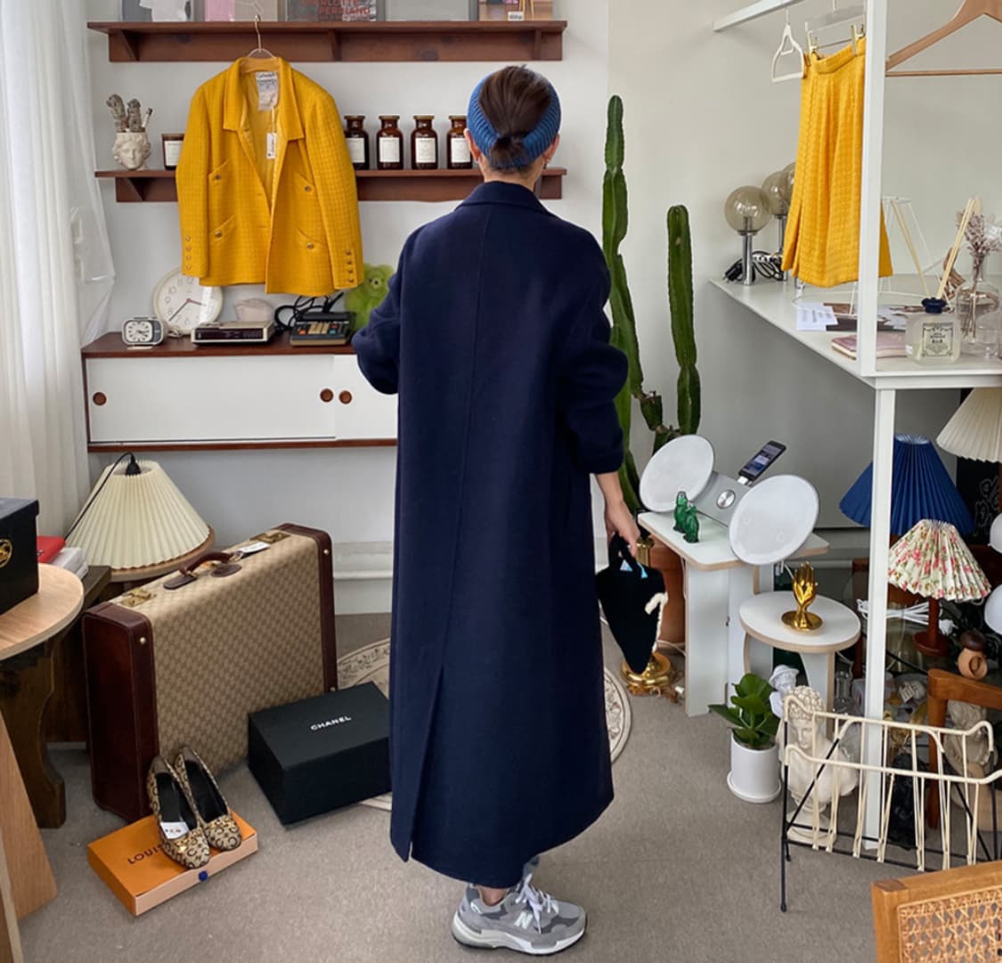 임블리 블리라벨 핸드메이드 롱코트 상품이미지4