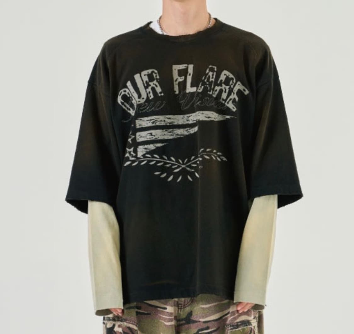 ETCE 레이어드 롱슬리브 티셔츠 상품이미지1