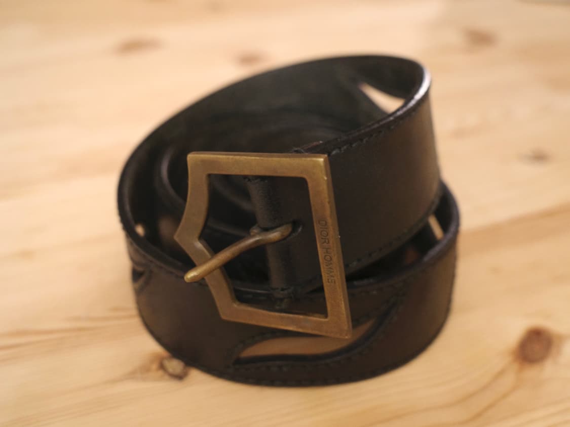 디올옴므 Hollow pattern D벨트 05SS 95size 상품이미지1