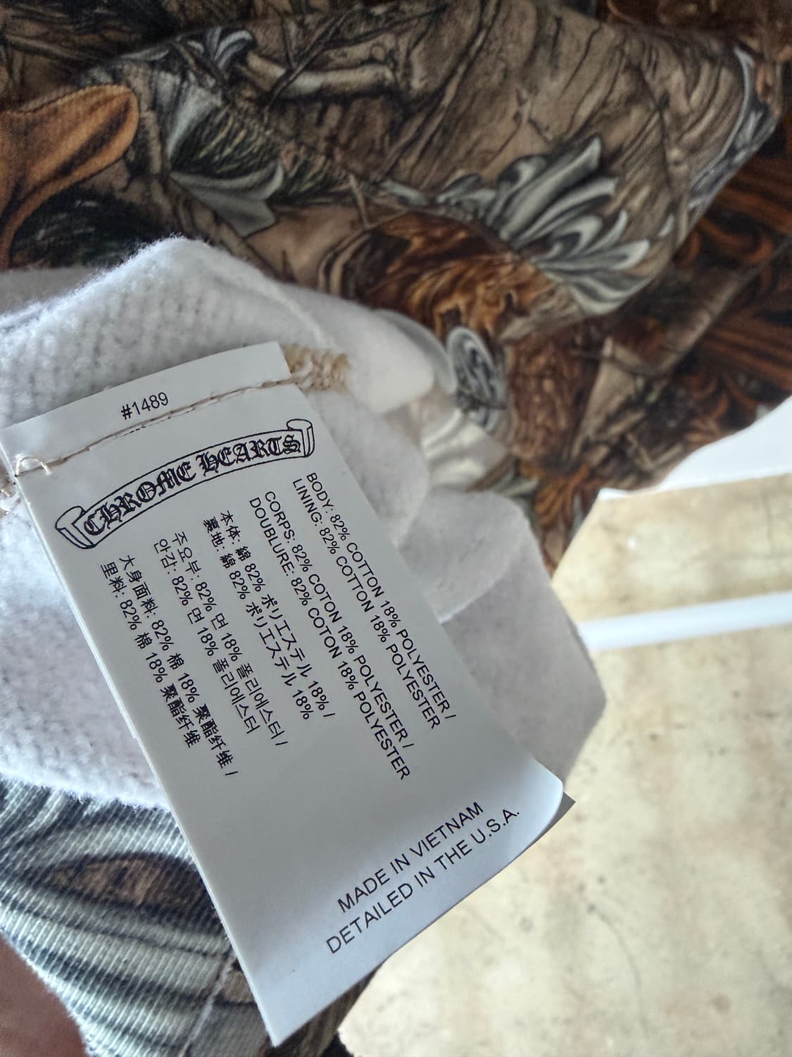 나이키 x 드레이크 녹타 x 크롬하츠 후드 리얼트리 카모 상품이미지8