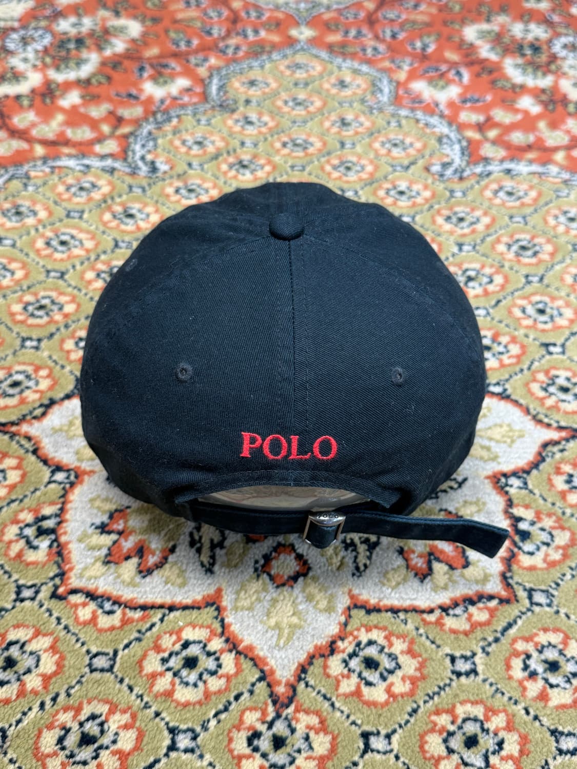 폴로 랄프로렌 레드 포니 볼캡 블랙 OS 상품이미지2