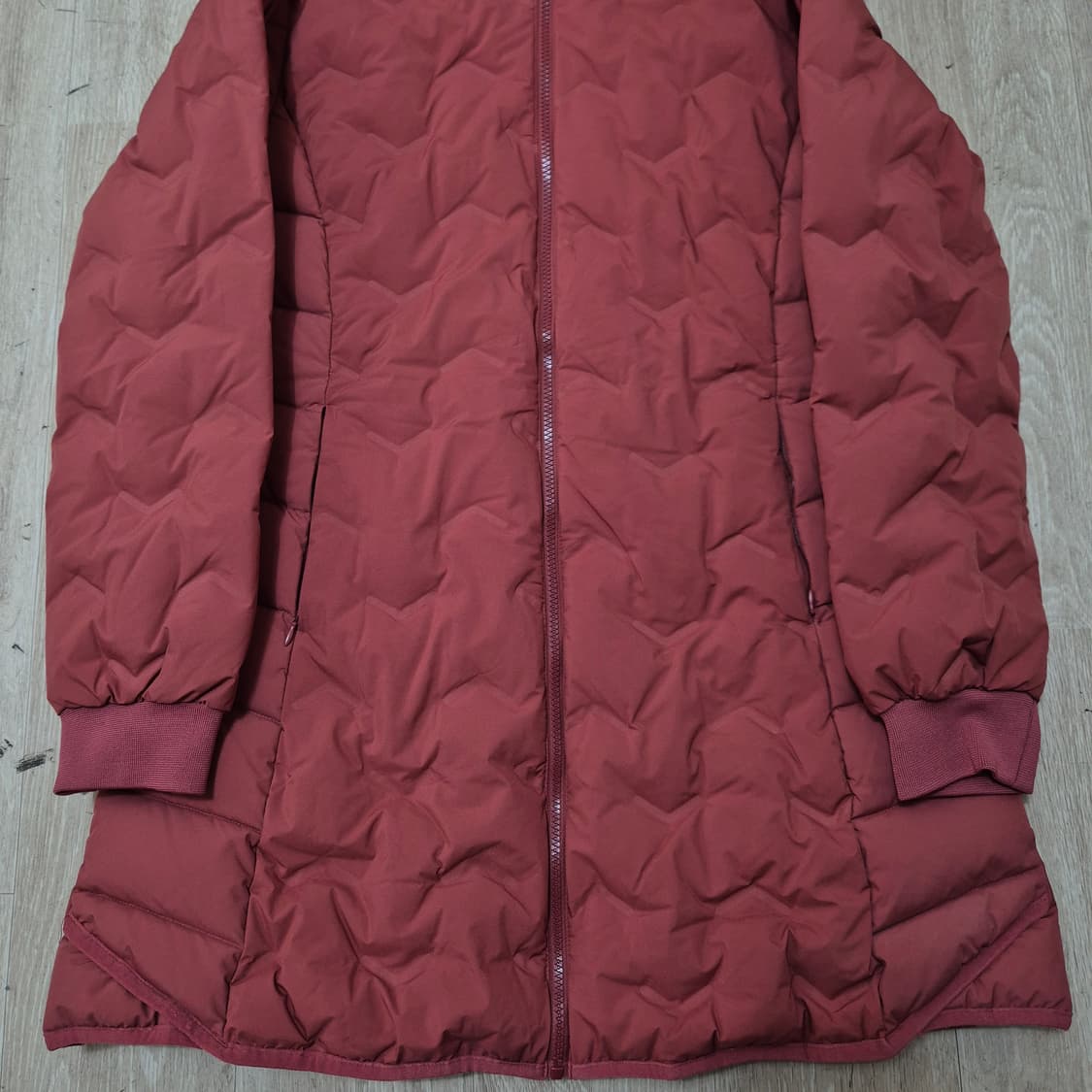 MESENSE 미센스 여성 덕다운 후드 경량 롱패딩 L(100) 상품이미지3