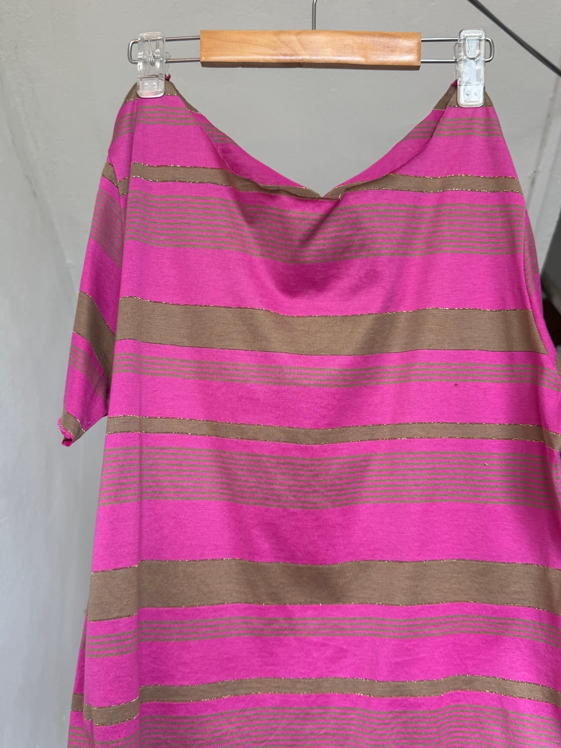 빈티지 스트라이프 오프숄더 탑 상품이미지2