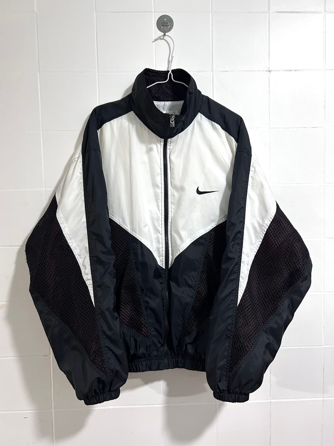 나이키 90s 바람막이 마룬 화이트 상품이미지1