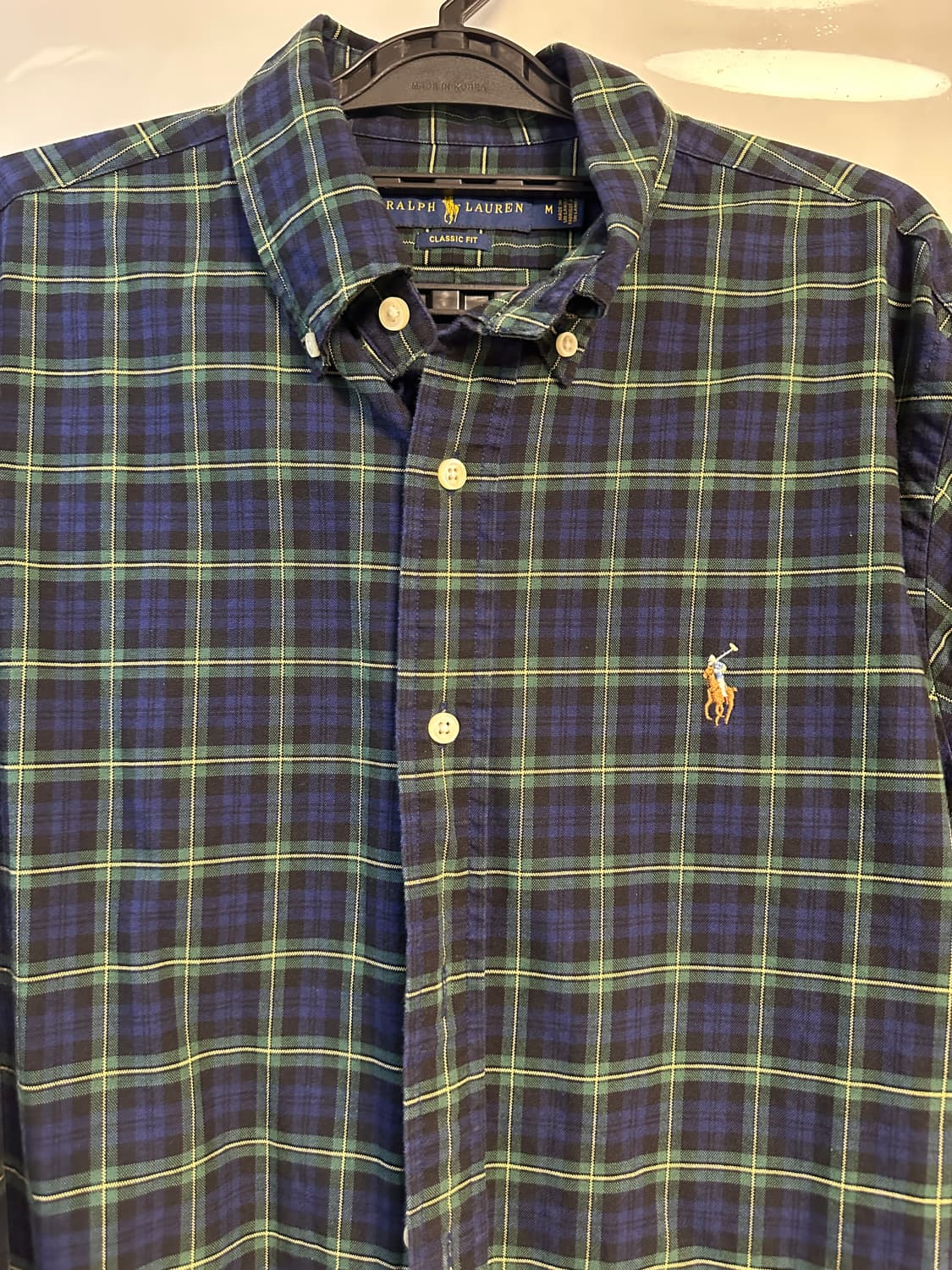 폴로 랄프로렌 클래식핏 타탄 체크 셔츠 상품이미지5
