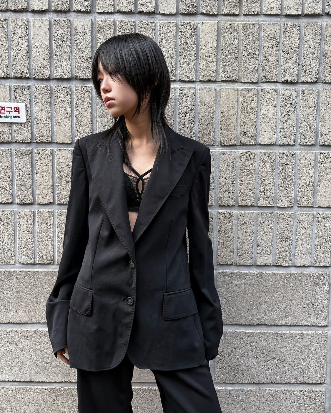 구찌 유니폼 미니멀 스티치 수트 셋업 상품이미지4