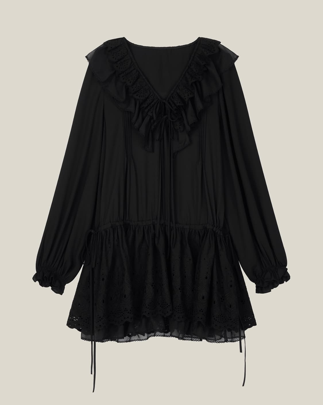 즉입 / 더티스 페탈 블룸 드레스 블랙 새상품 상품이미지1