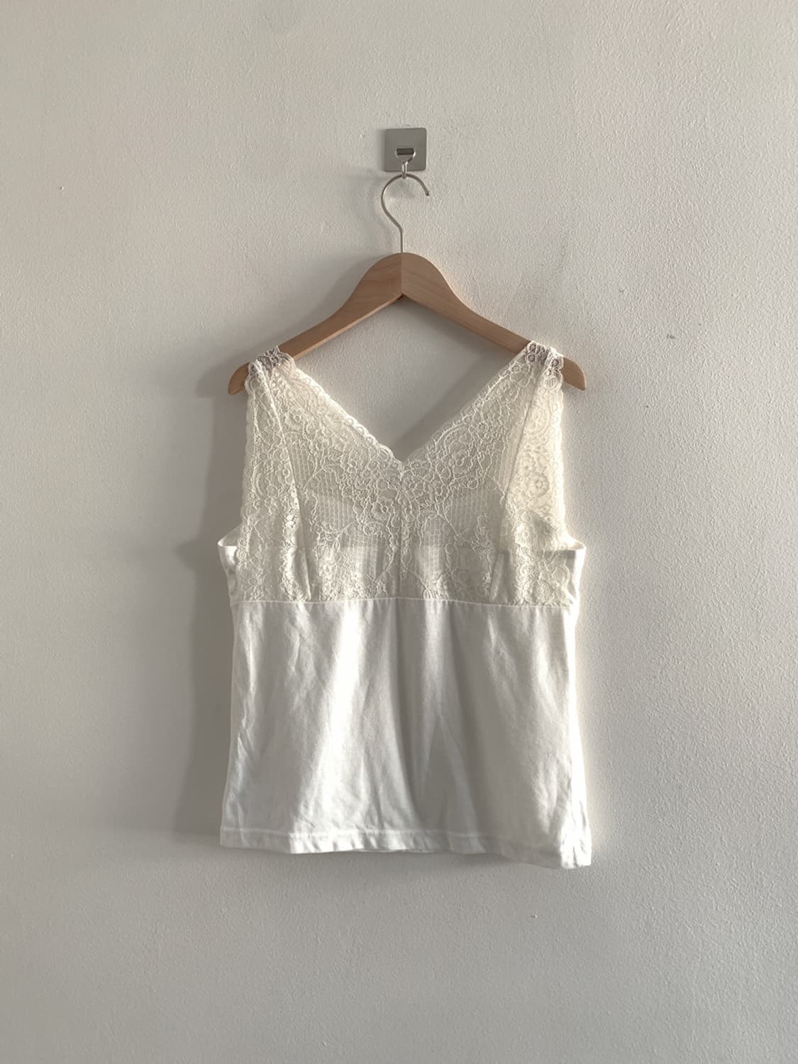 (Vintage)Both V Neck Lace Sleeveless Top 상품이미지5