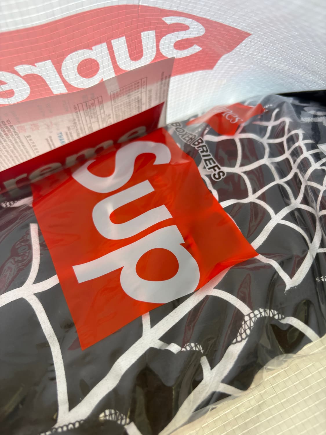 슈프림 x 헤인즈 스파이더맨 박서 브리프 블랙 (2개입) 상품이미지2