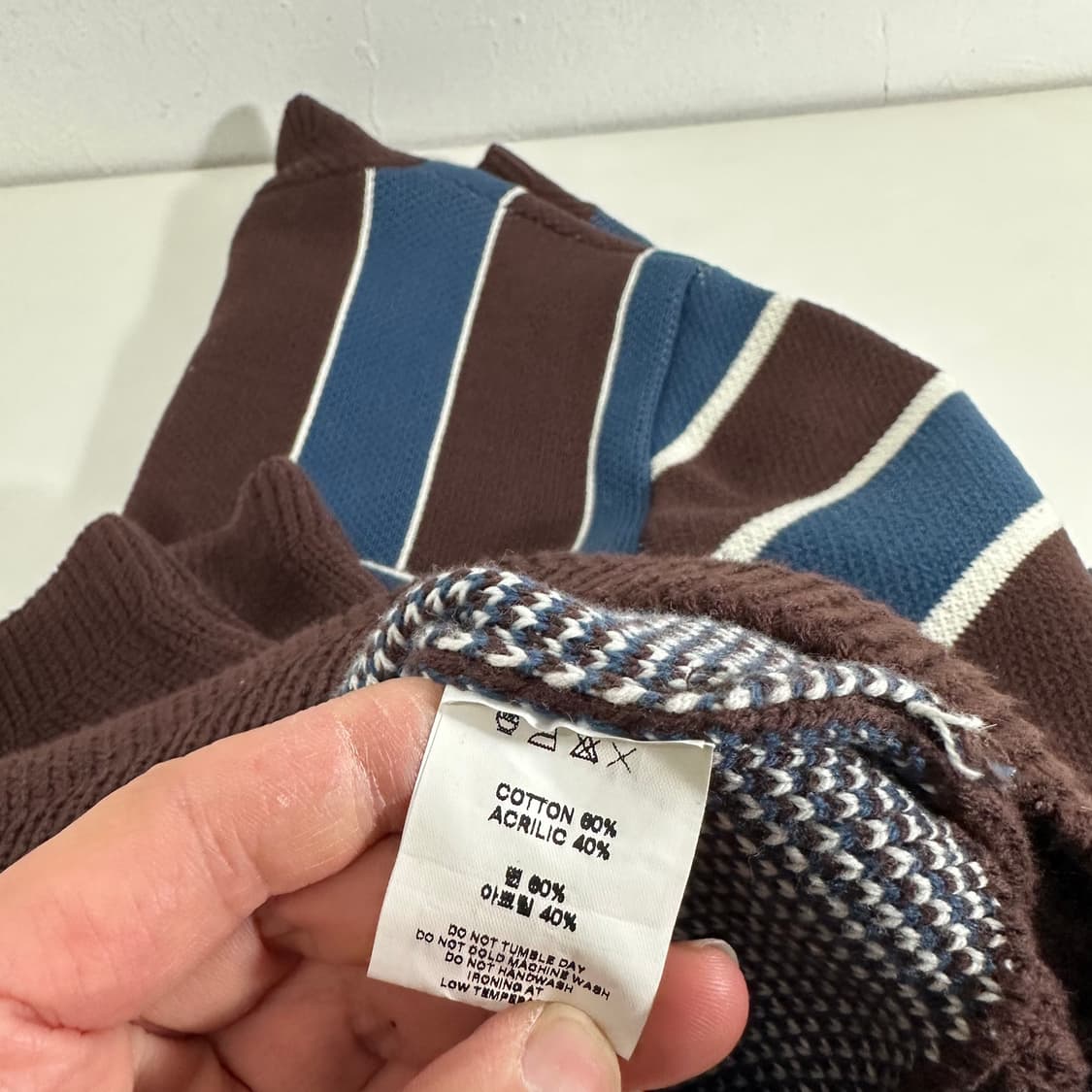 L 언더에어 루즈오버핏 헤비면니트 브이넥니트 상품이미지5