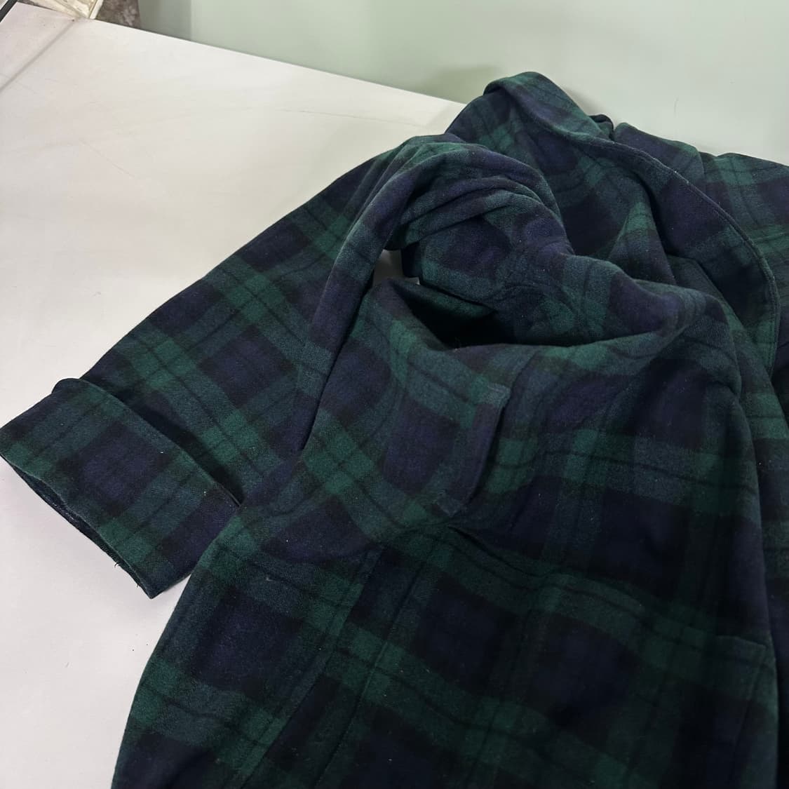 S-M 95 펜들턴 카라넥 노바체크 로브가운 상품이미지5