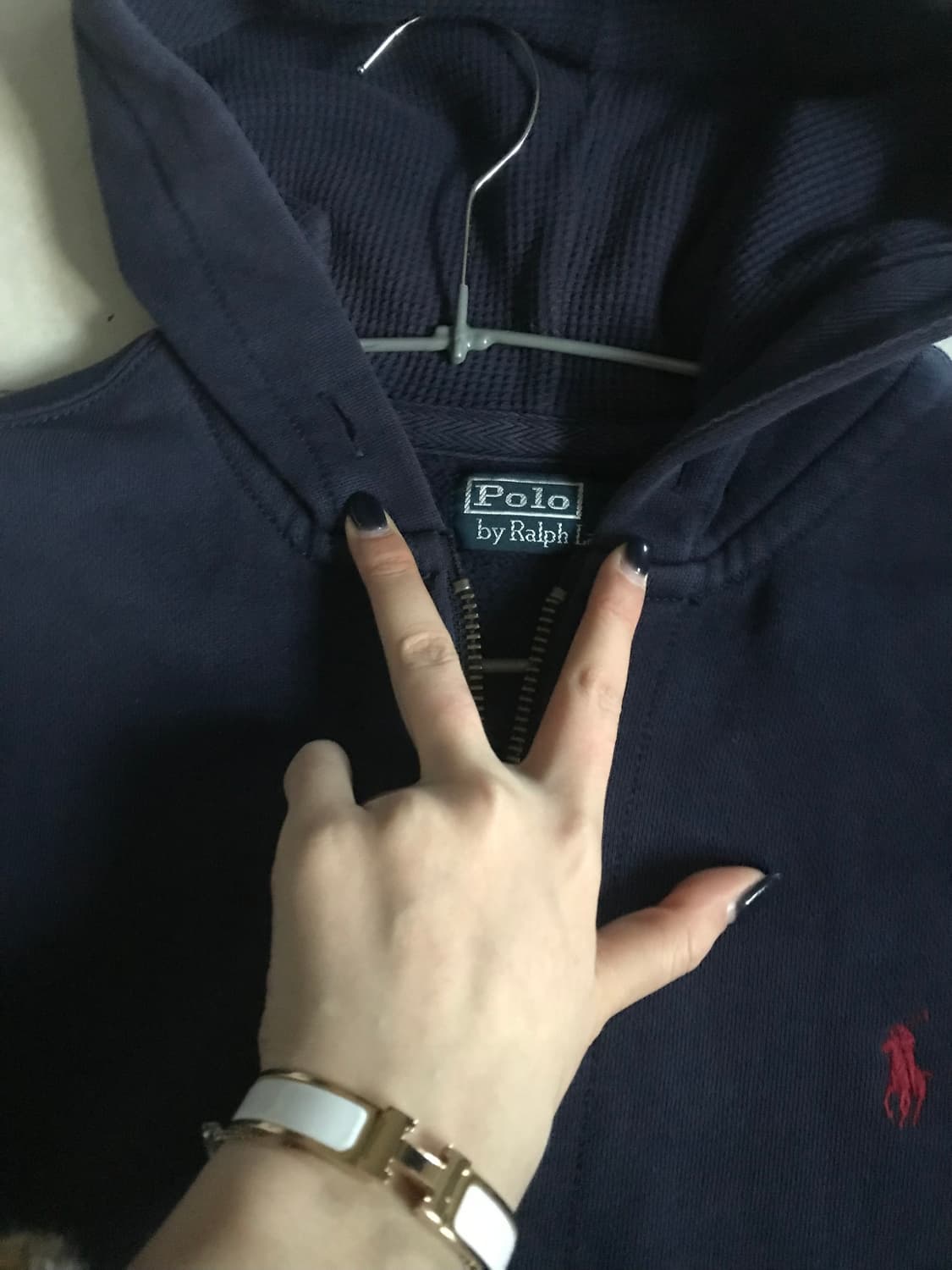 폴로 네이비 스웻 후드집업 상품이미지9