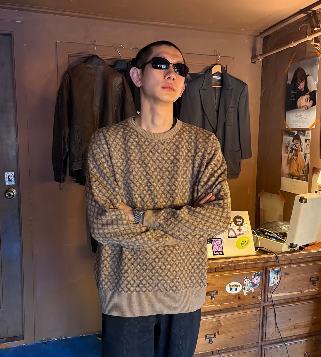 90S POLO RALPH LAUREN WOOL PATTERN KNIT 상품이미지1