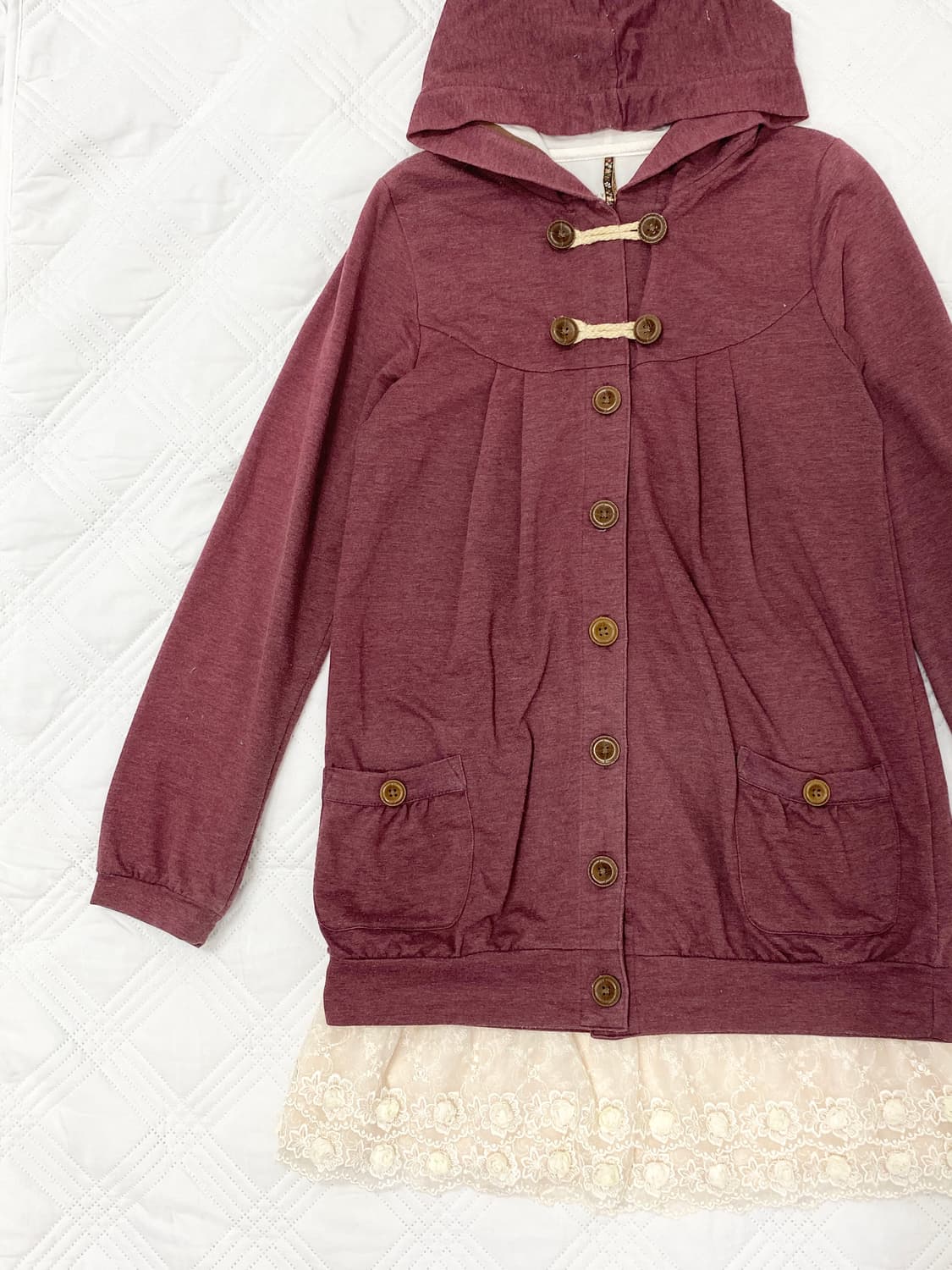 ꒰ঌ 애플시나몬 맛 단추 가디건 ໒꒱ 상품이미지2