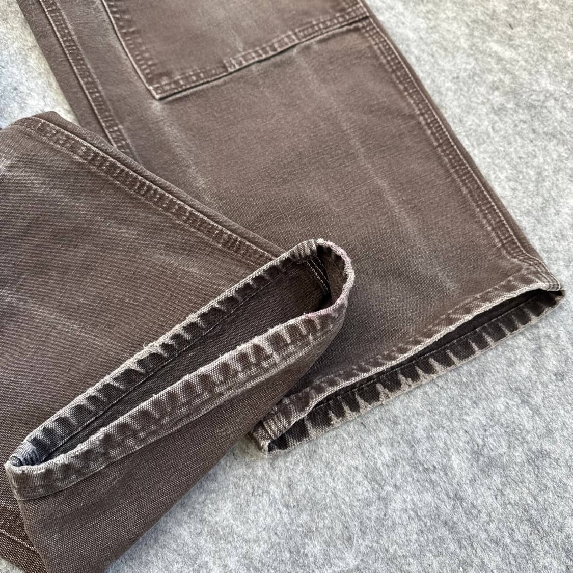 2017 칼하트 B136 DKB 브라운 더블니 카펜더 팬츠 상품이미지8