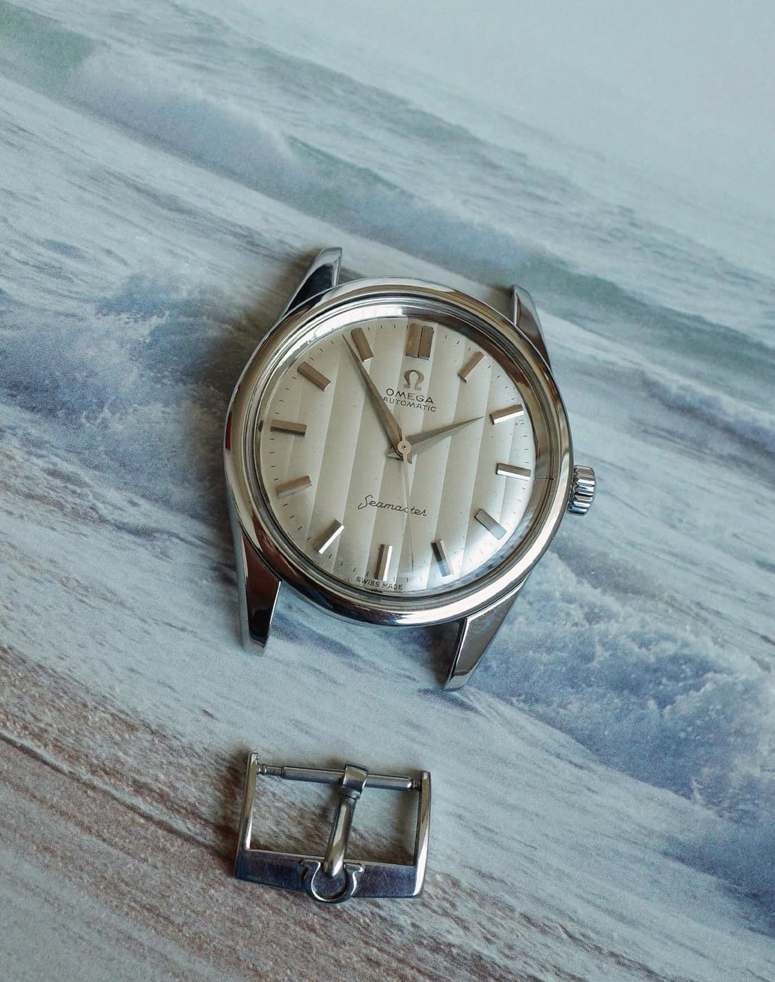 빈티지 오메가 씨마스터 시계 - 유니크 세로 티크 다이얼 상품이미지2