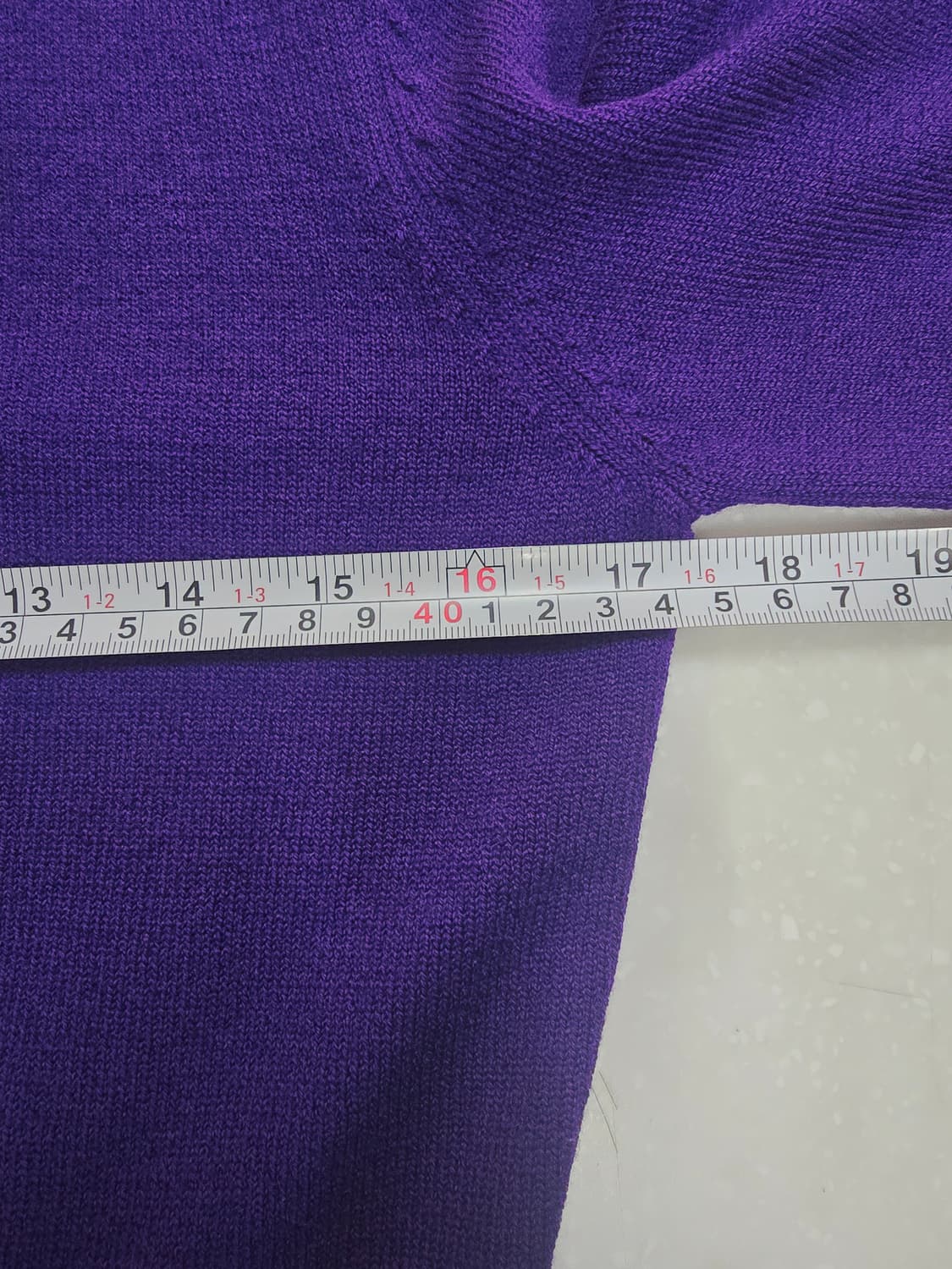 라코스테 퍼플 니트 집업 가디건 상품이미지8