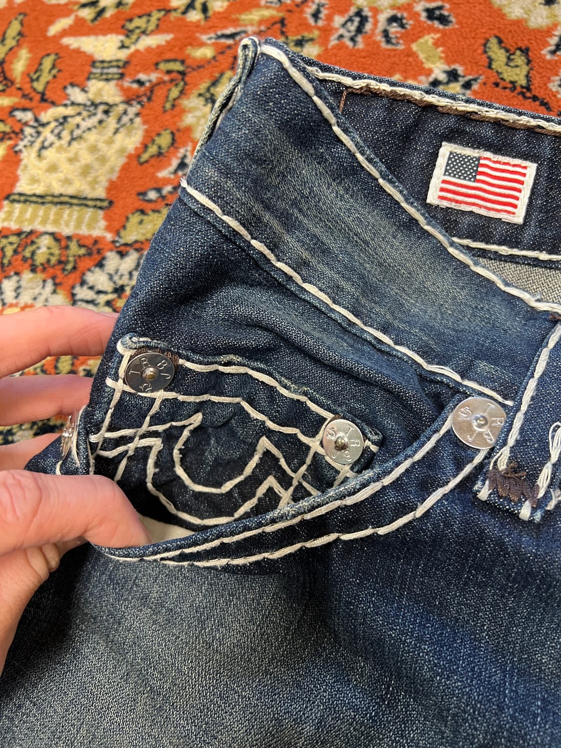 [32] 트루릴리전 제노 슈퍼 T 데님 팬츠 상품이미지4