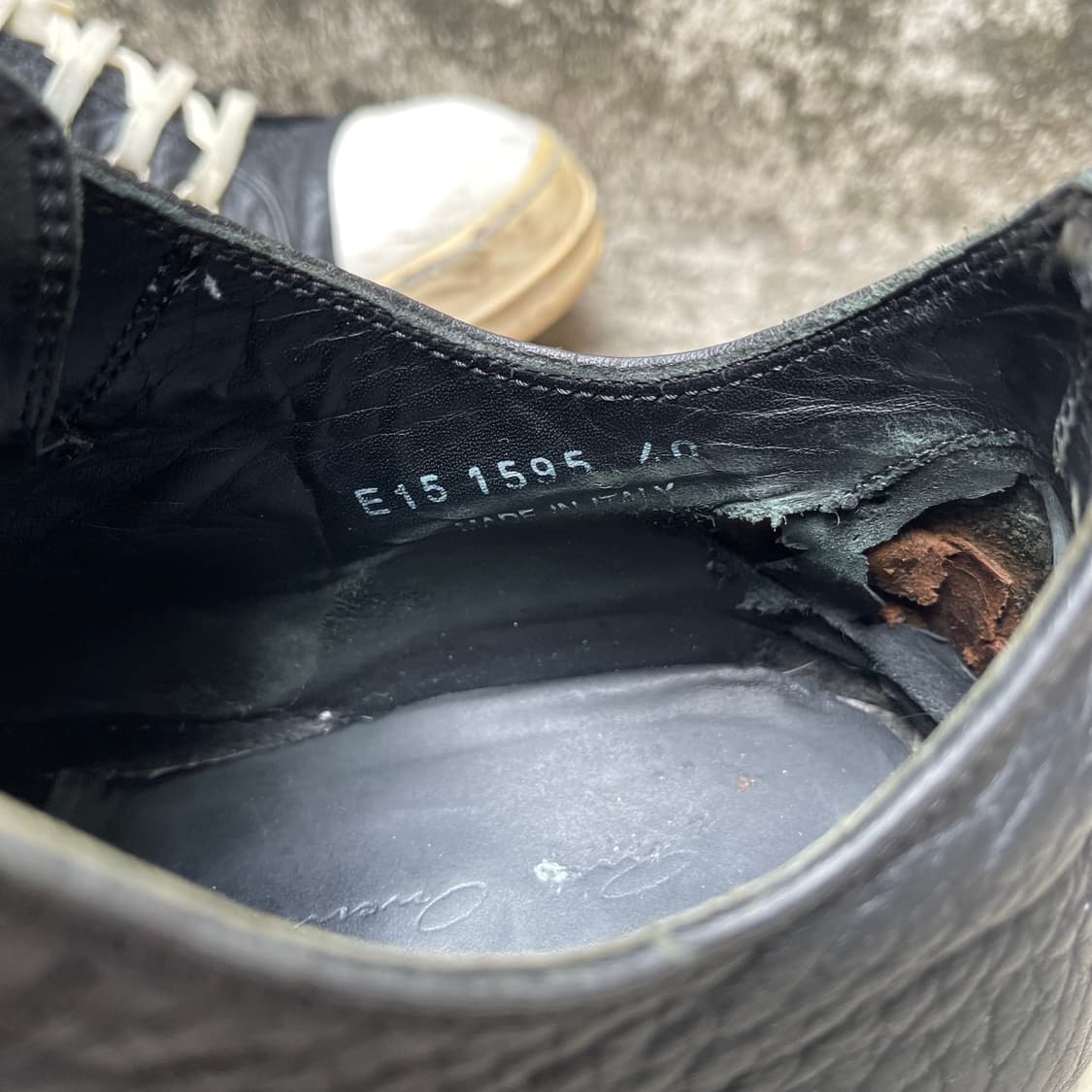 [40] RICK OWENS SS2015 레더 라몬즈 로우 상품이미지9