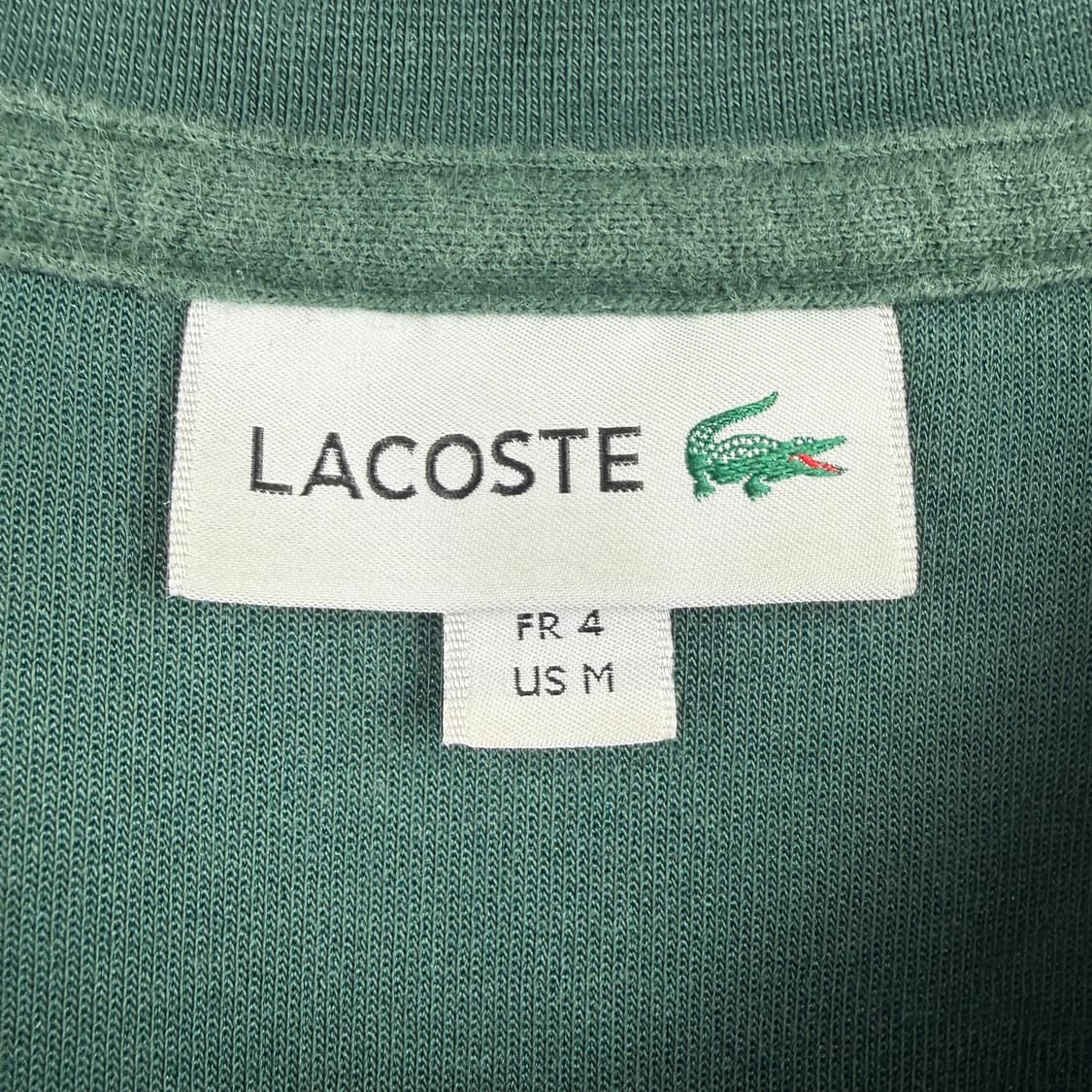 (M) 라코스테 오토만 저지 크루넥 그린 상품이미지3