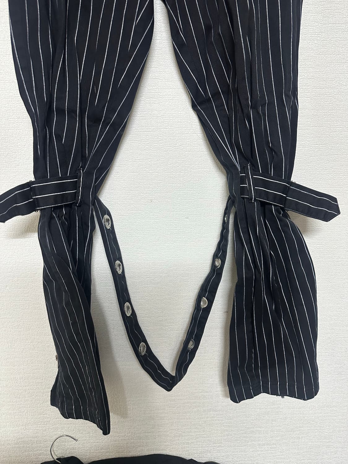 MAD PUNKS 본디지 스트라이프 집 기믹 플레어팬츠 상품이미지2