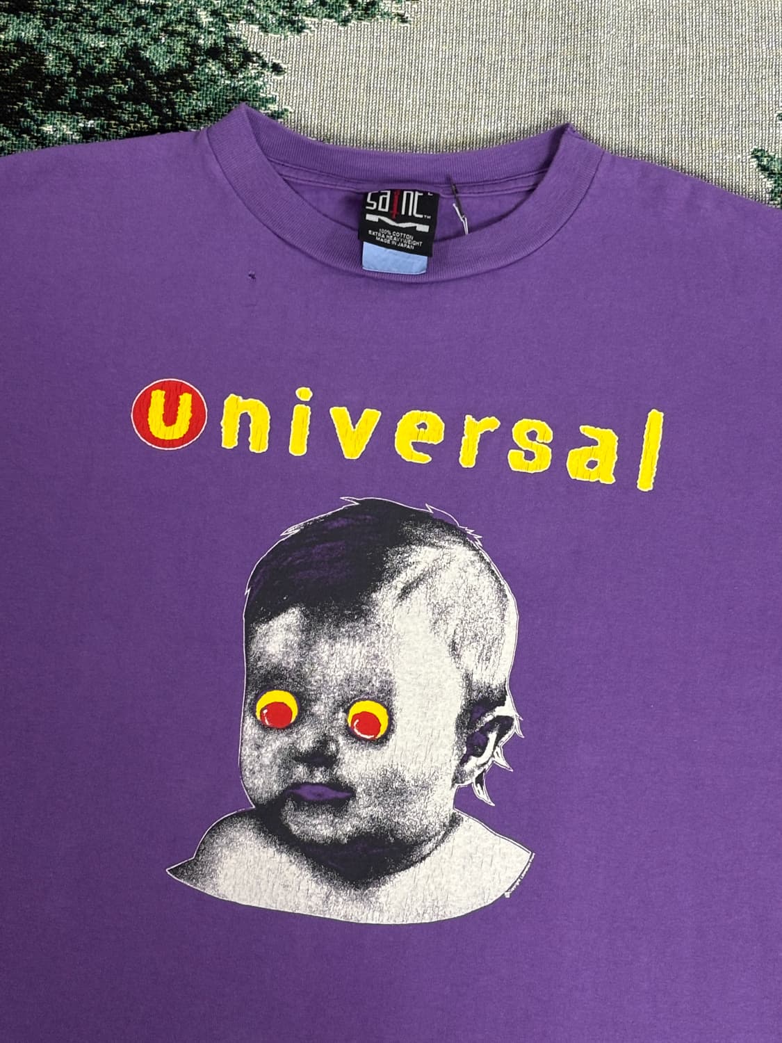 세인트 미카엘 유니버셜 숏슬리브 티셔츠 퍼플 - 24SS 상품이미지2