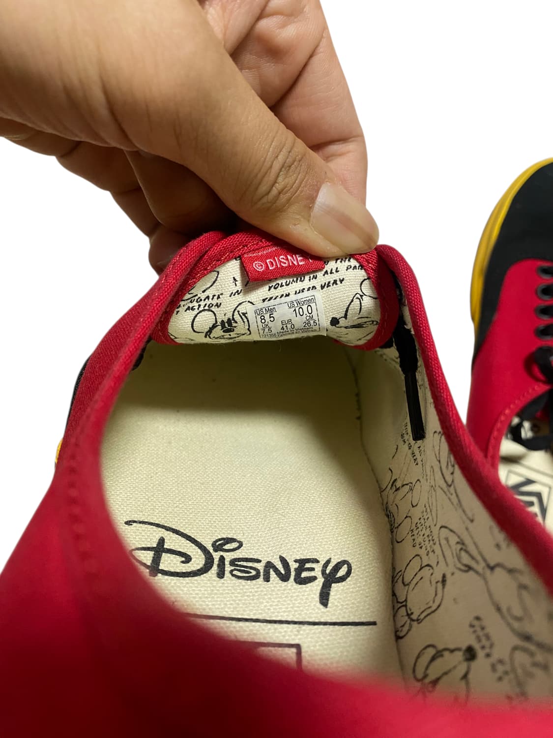 반스x디즈니 미키마우스 265 상품이미지4