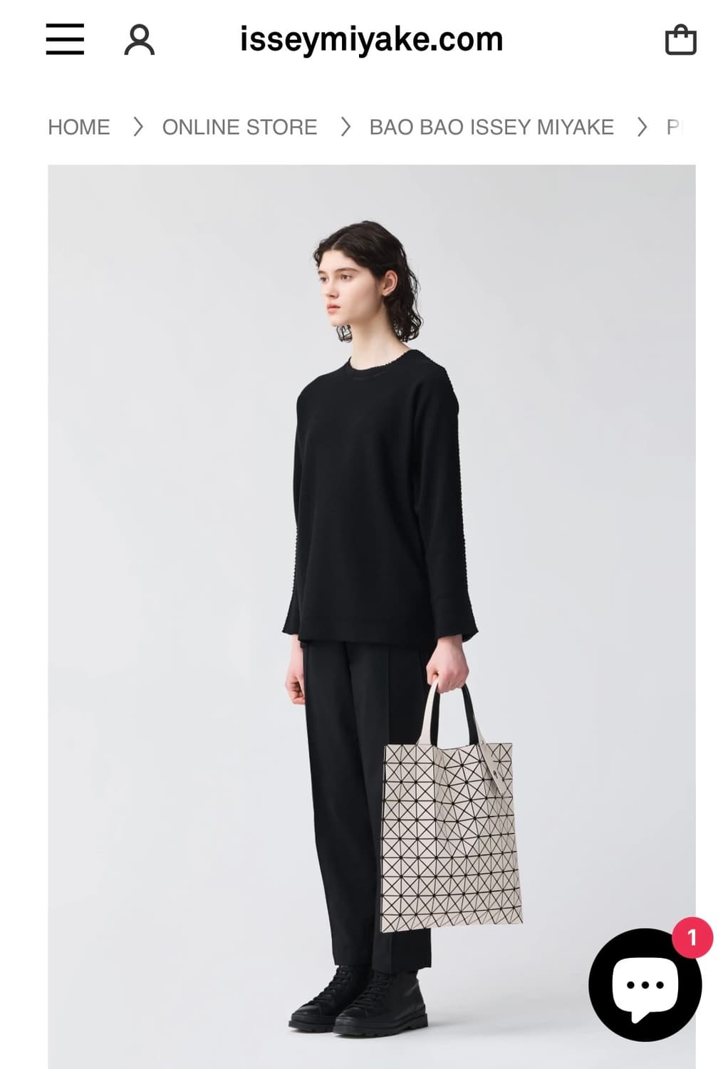 Issey miyake baobao 핸드백 연핑크 상품이미지5