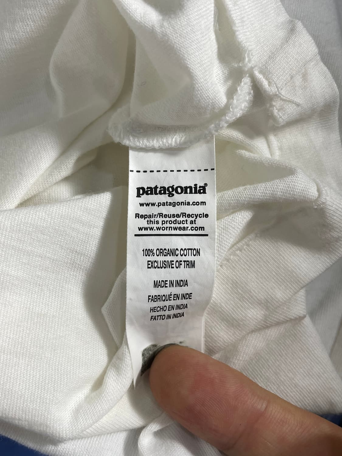 파타고니아 흰색 반팔 티셔츠 상품이미지4