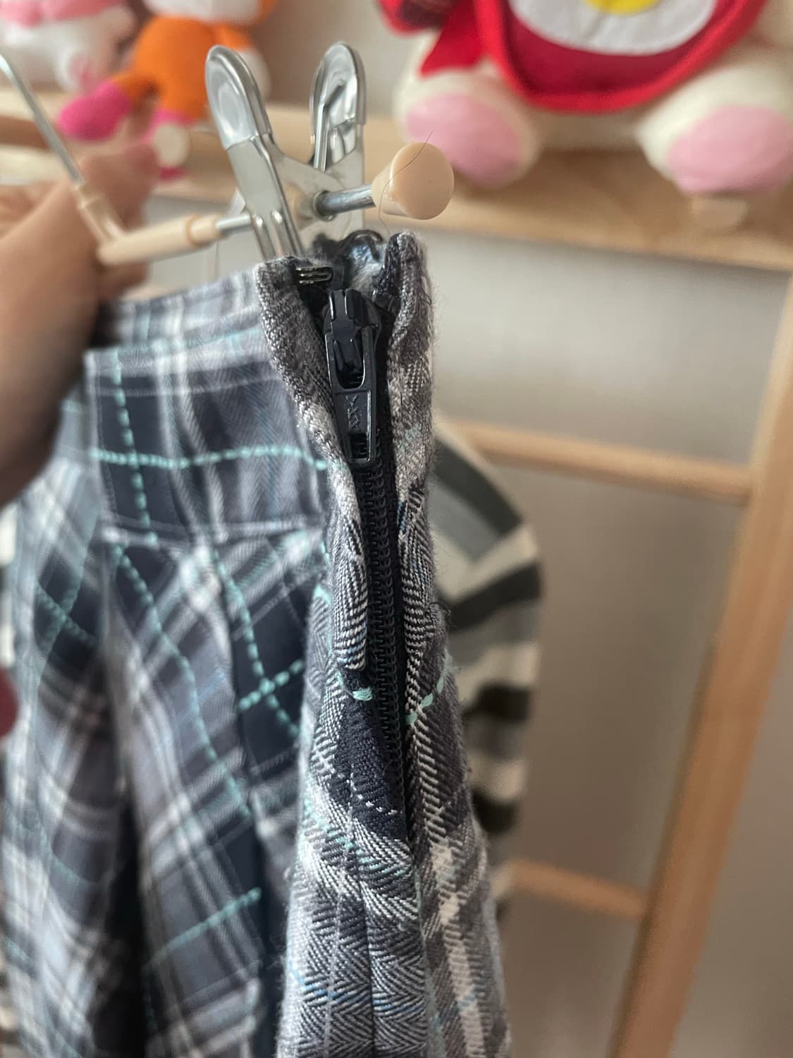 모리걸 빈티지 무채색 사와코 케이프 set 🩶🖤 상품이미지5