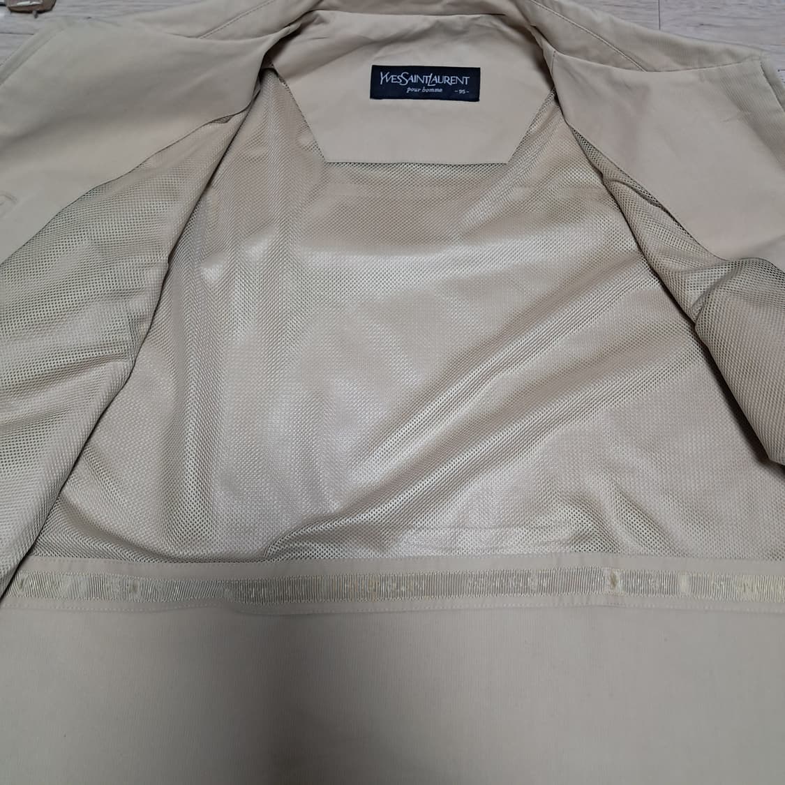 입생로랑 남성 빈티지 블루종 봄버 자켓 95 상품이미지6